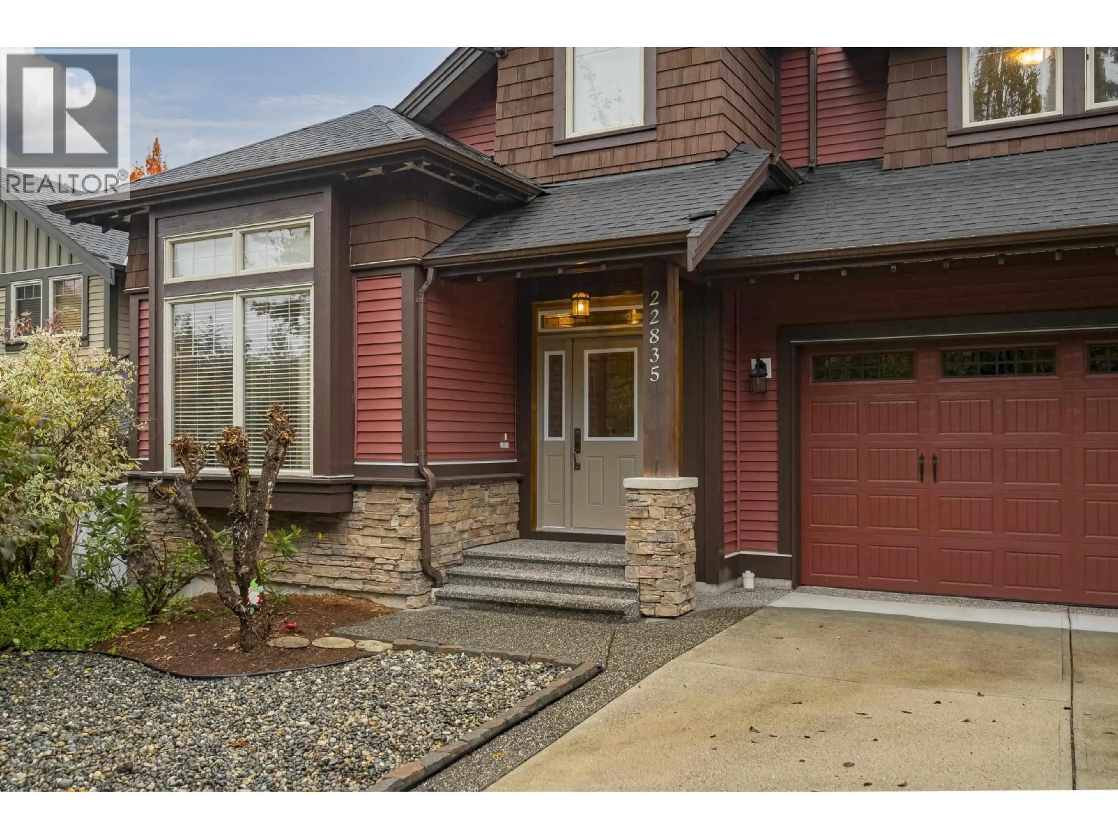 Home with brick exterior material, street for 22835 DOCKSTEADER CIRCLE, Maple Ridge British Columbia V4R0B1