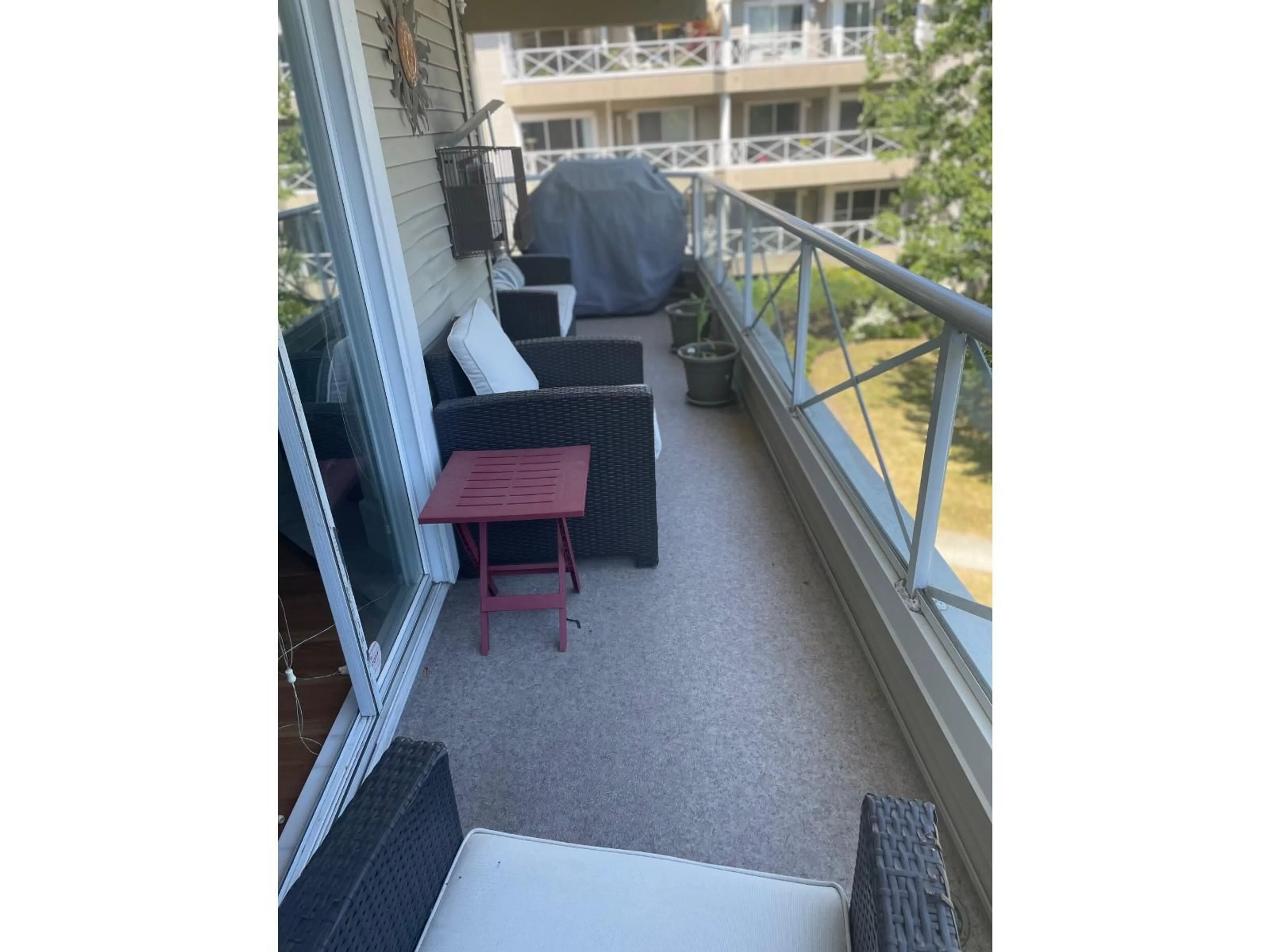 Balcony in the apartment, unknown for 203 - 5556 201A, Langley British Columbia V3A8K5