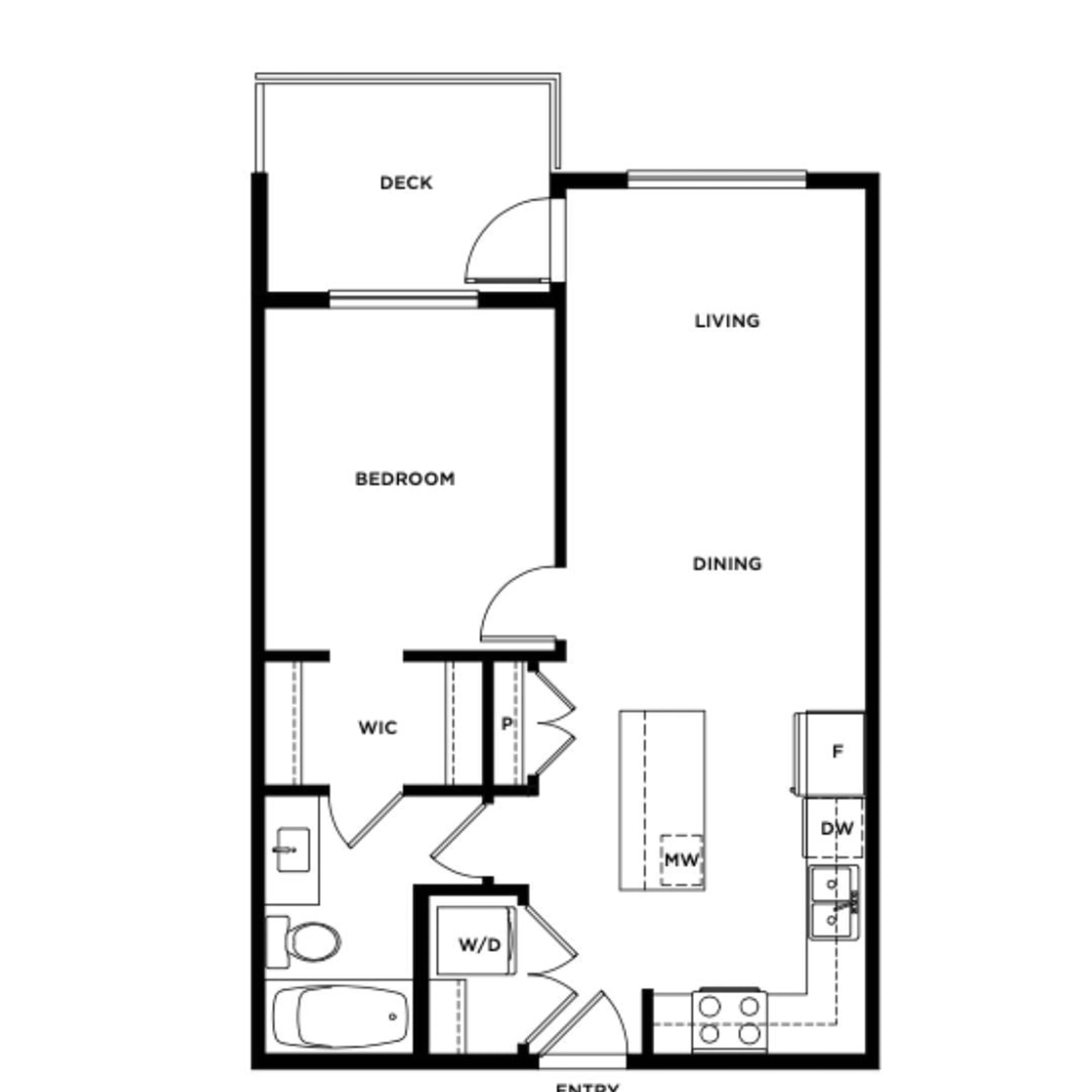 Floor plan for 207 - 8117 200A, Langley British Columbia V2Y3W9