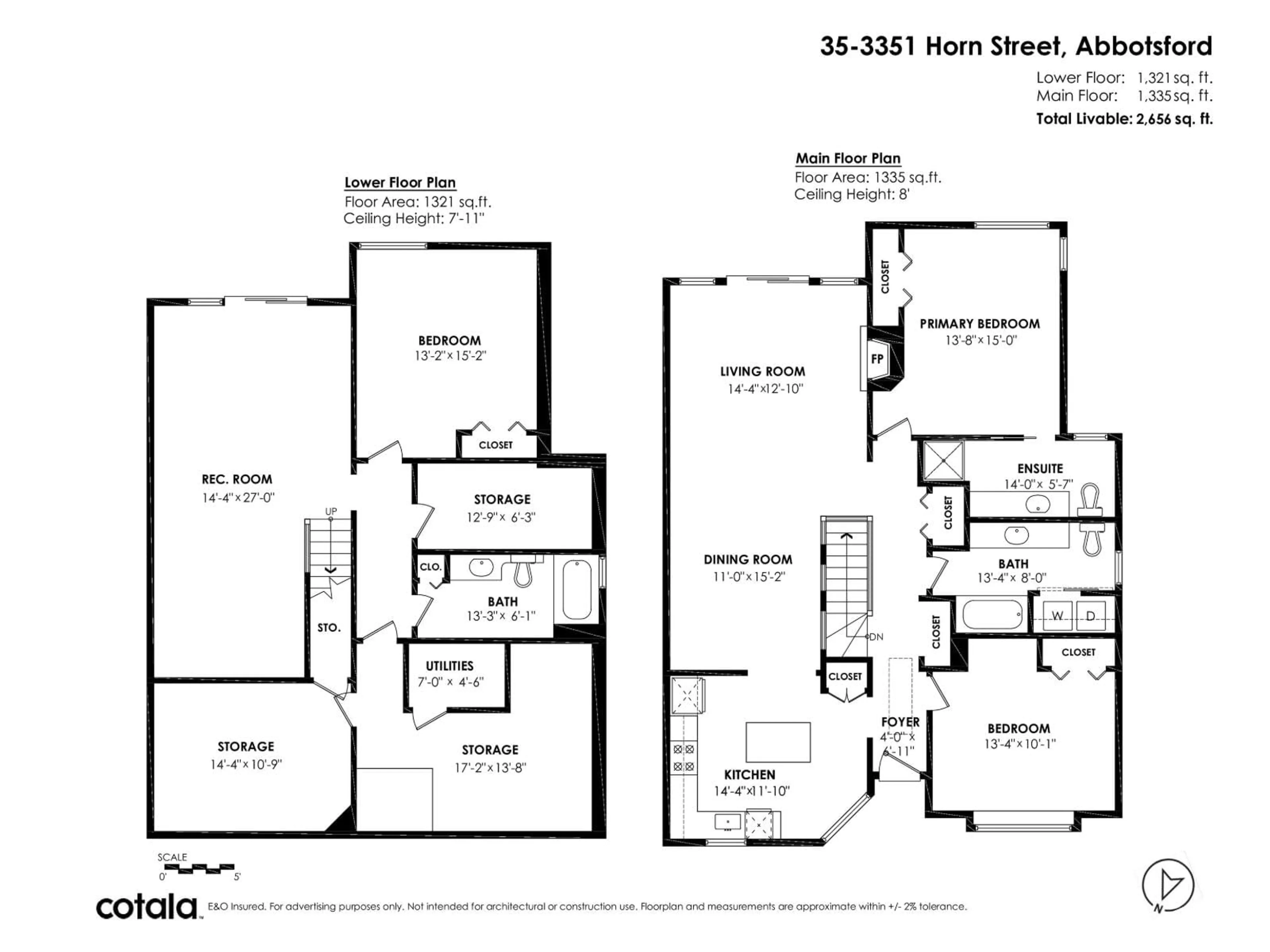 Floor plan for 35 - 3351 HORN, Abbotsford British Columbia V2S7J9