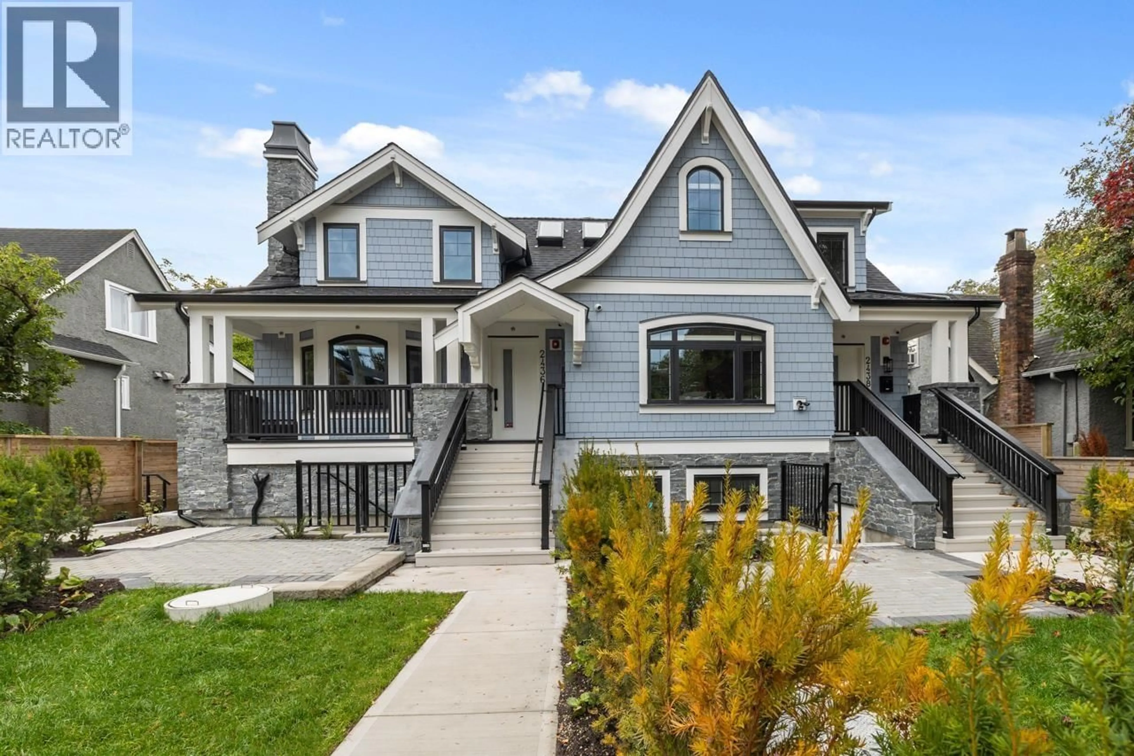 Home with vinyl exterior material, street for 2438 49TH AVENUE, Vancouver British Columbia V6M2V3