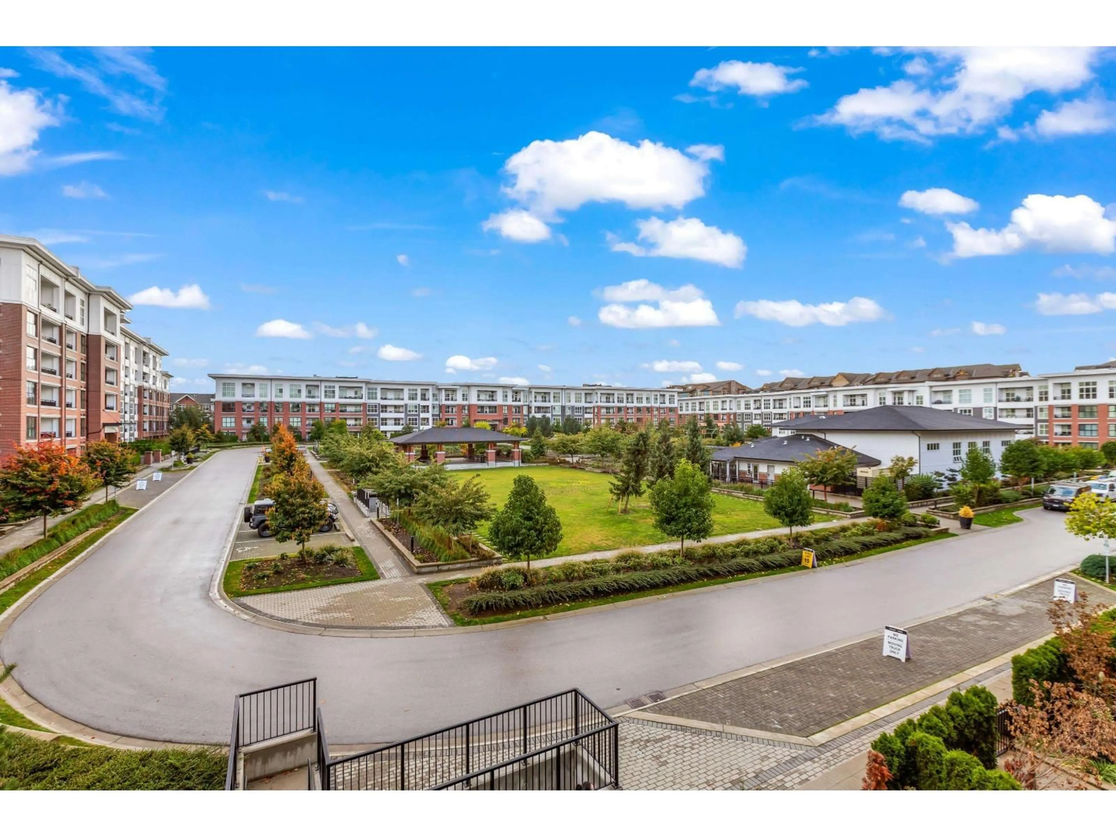 A pic from outside/outdoor area/front of a property/back of a property/a pic from drone, water/lake/river/ocean view for B319 - 8150 207, Langley British Columbia V2Y4J2