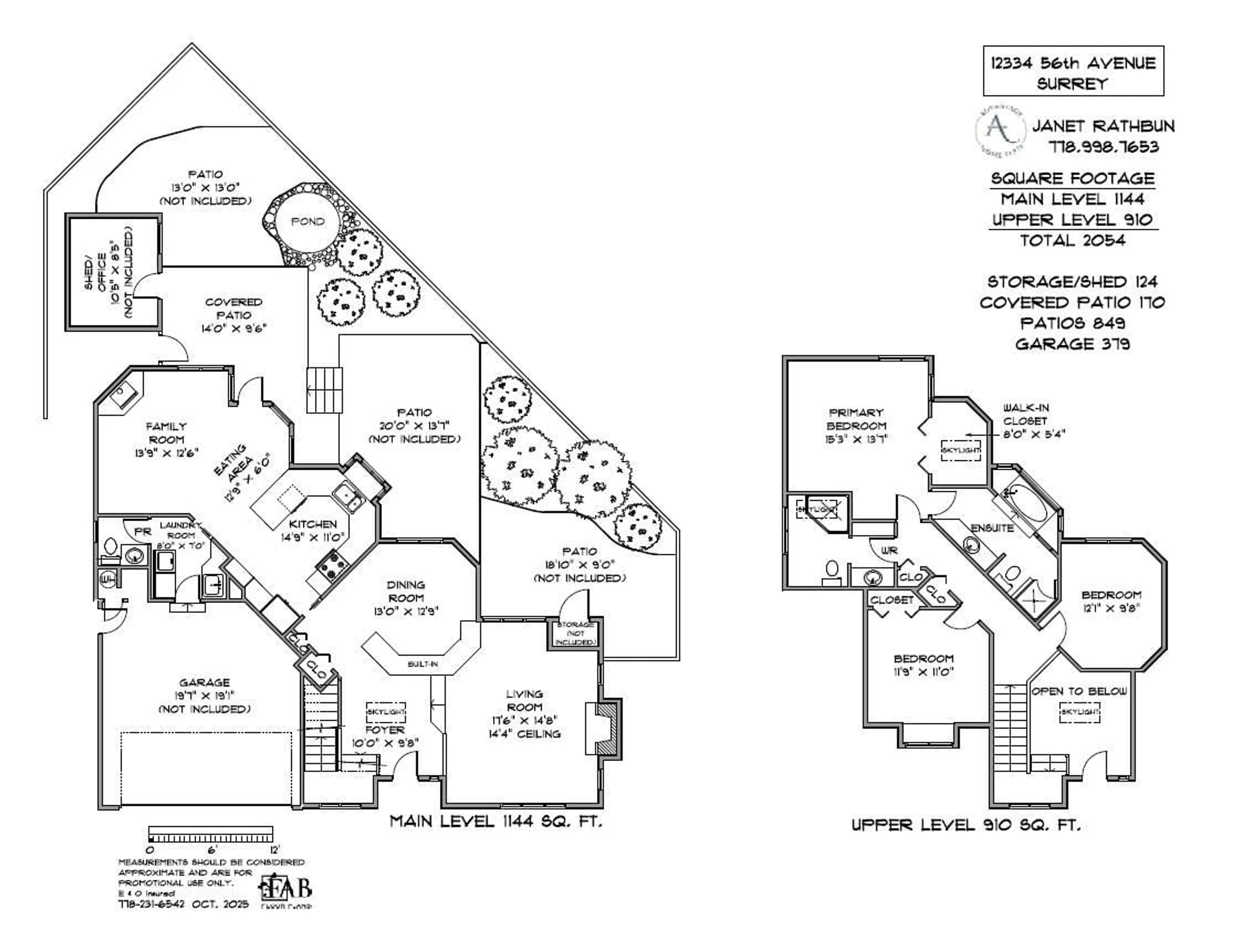Floor plan for 12334 56, Surrey British Columbia V3X2X2