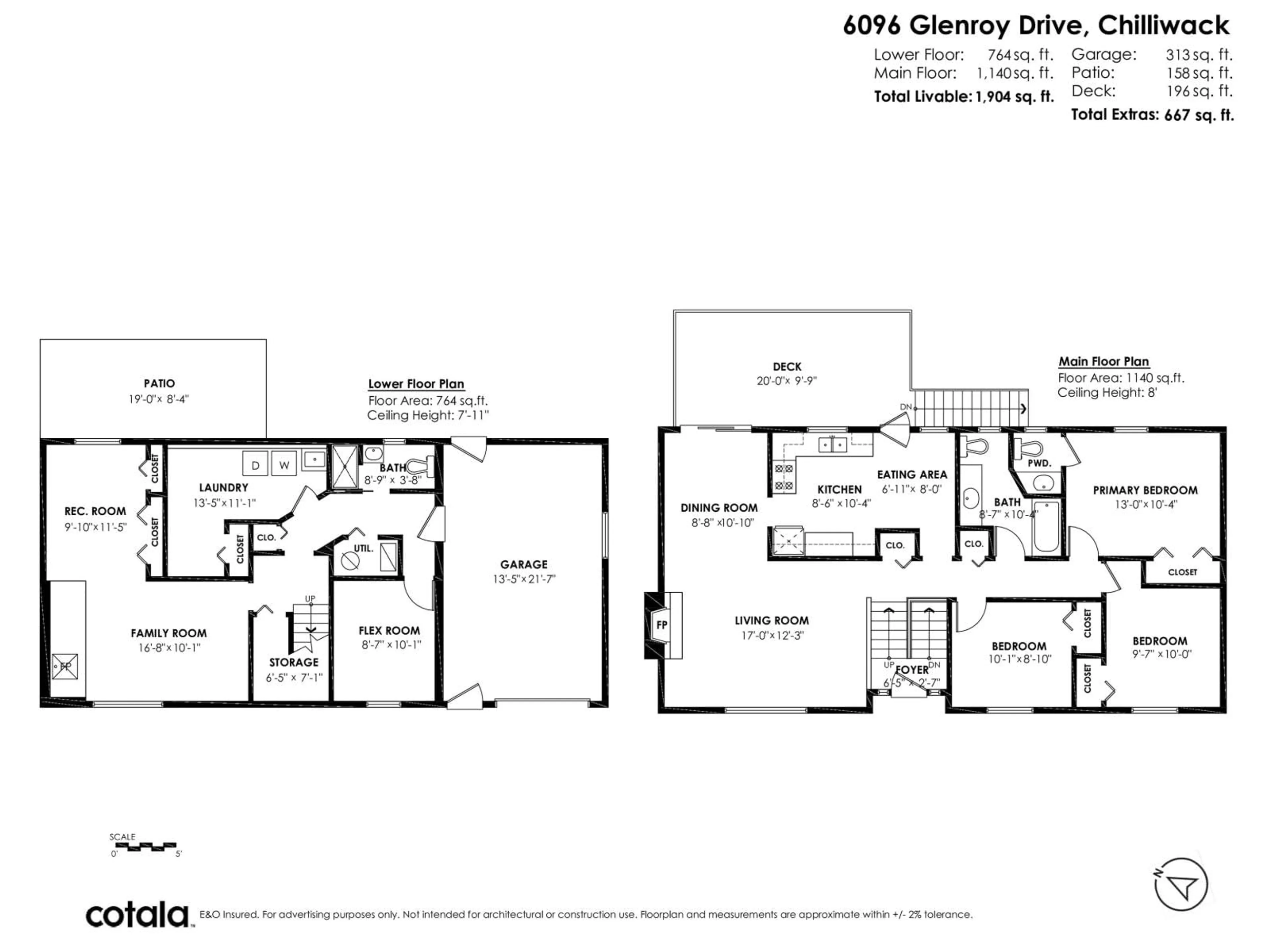 Floor plan for 6096 GLENROY DRIVE, Chilliwack British Columbia V2R2J1