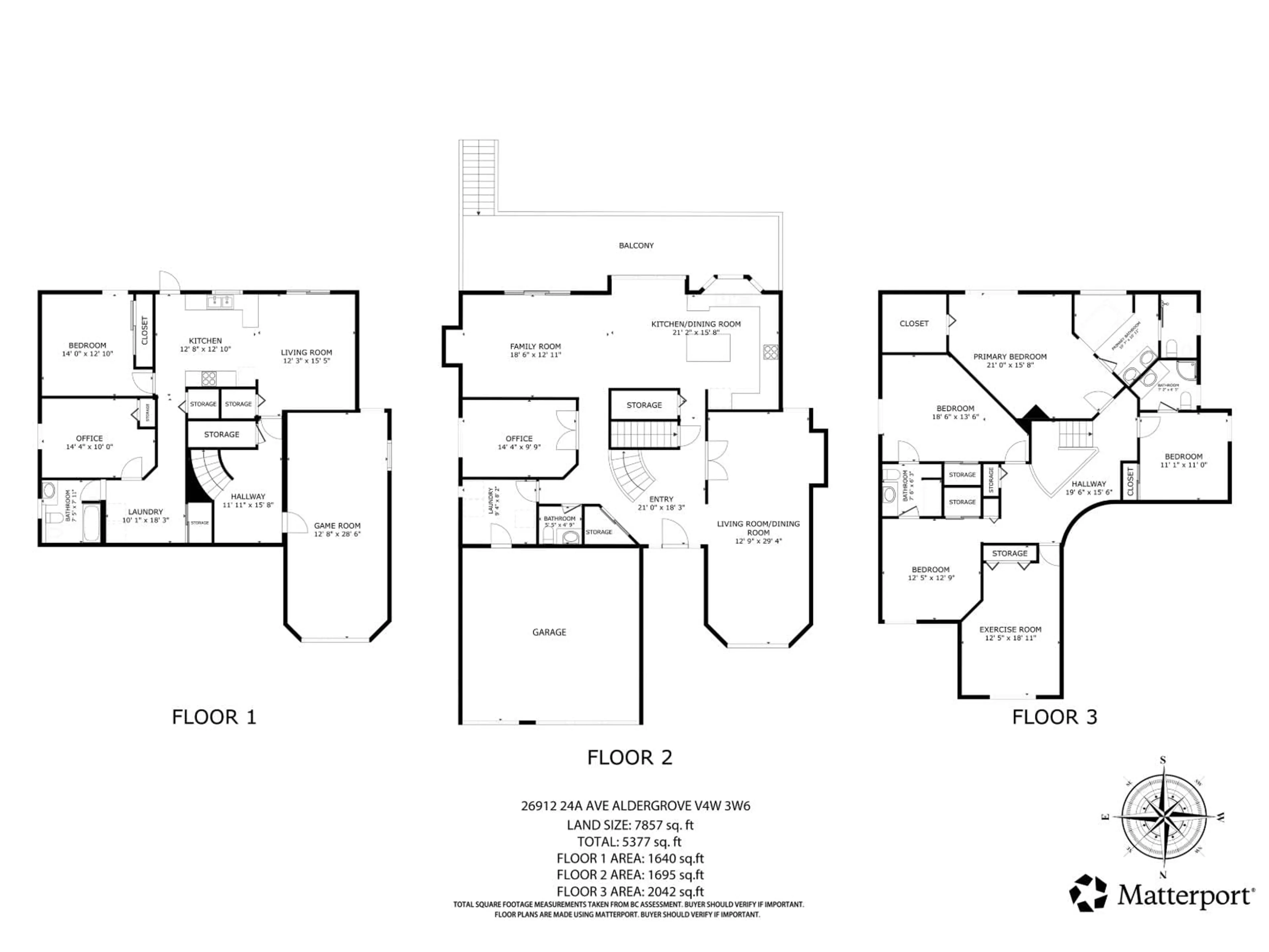 Floor plan for 26912 24A, Langley British Columbia V4W3W6