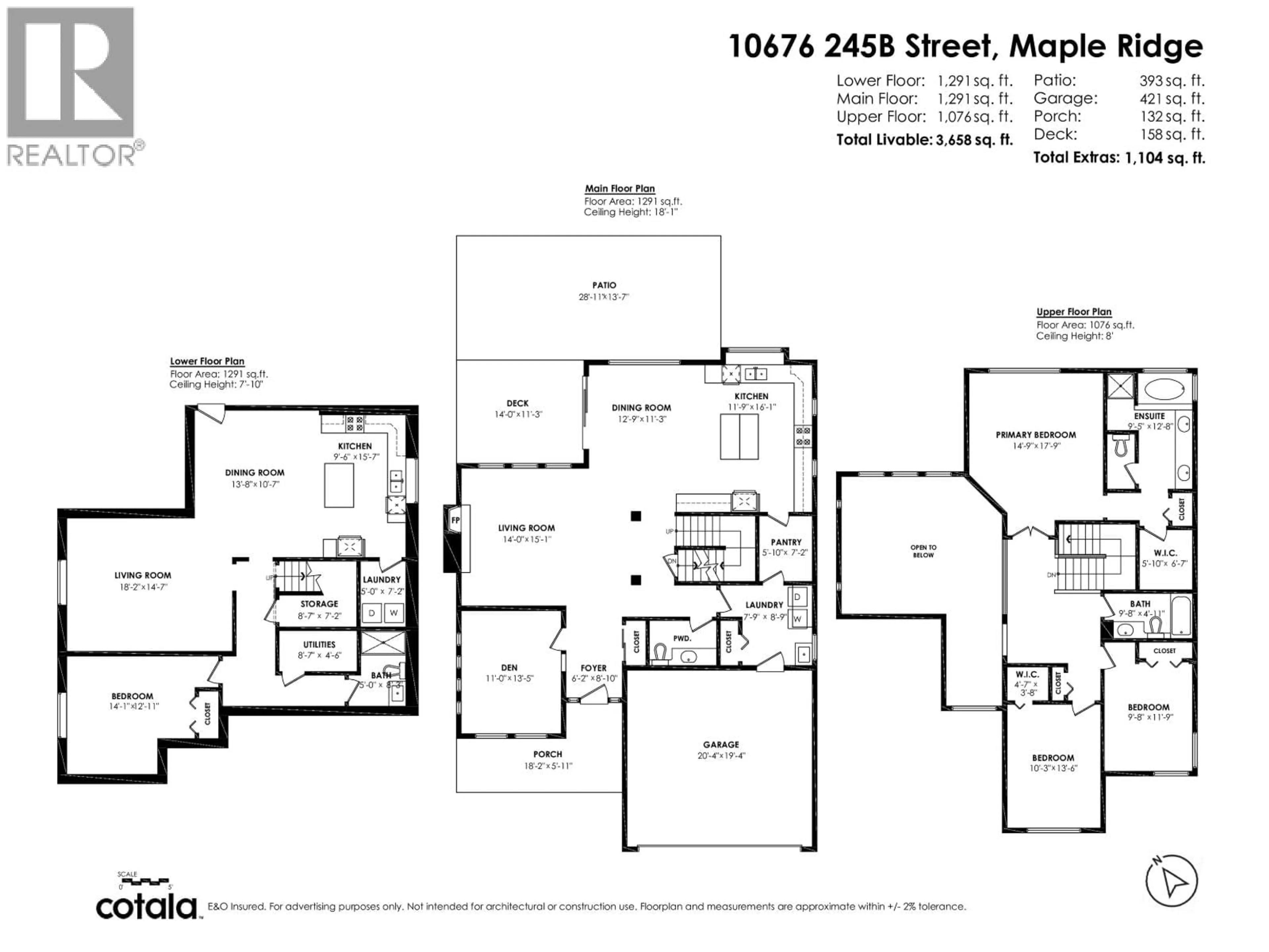 Floor plan for 10676 245B STREET, Maple Ridge British Columbia V2W2G2