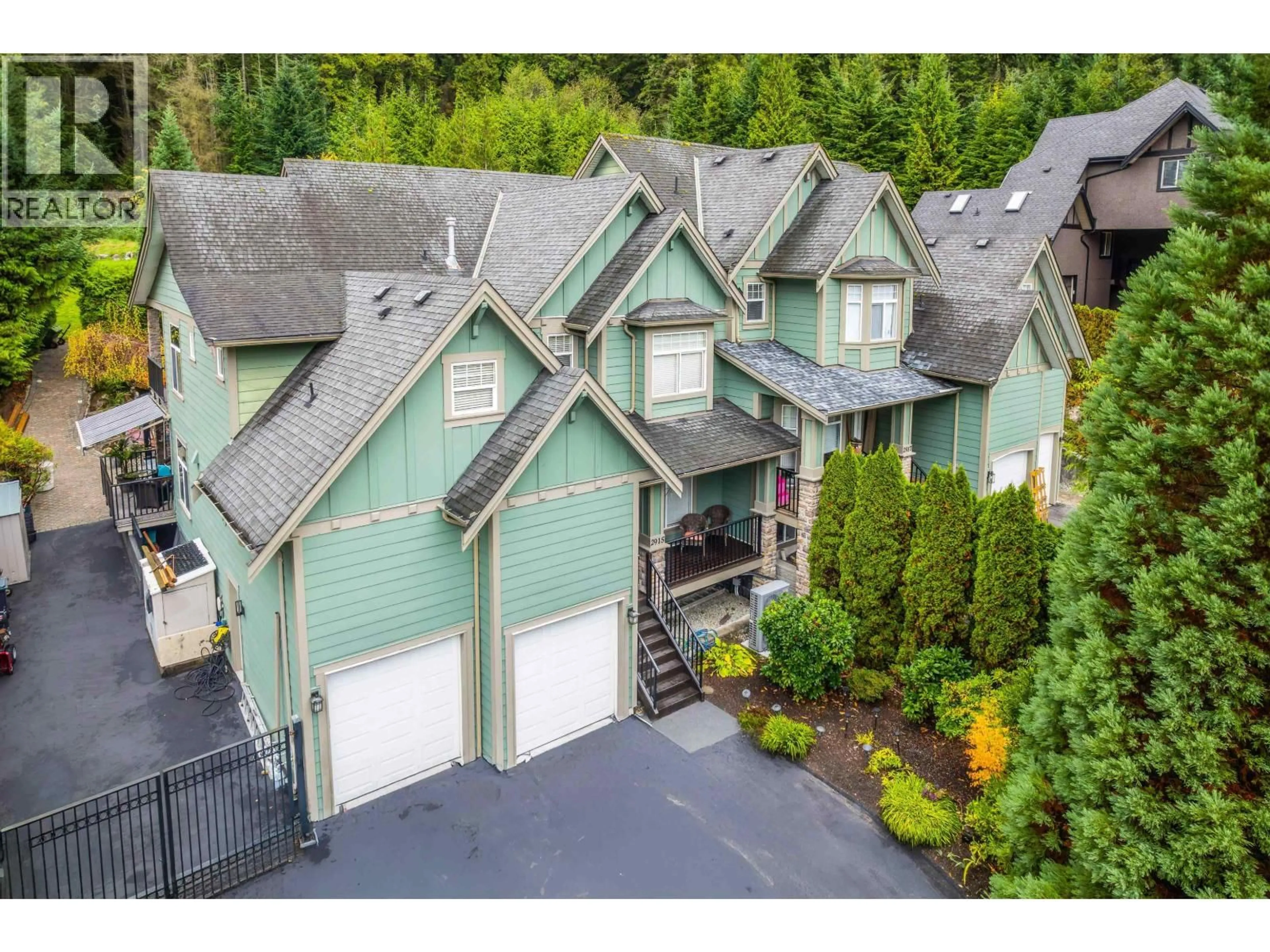 A pic from outside/outdoor area/front of a property/back of a property/a pic from drone, mountain view for 2915 FERN DRIVE, Anmore British Columbia V3H4W9