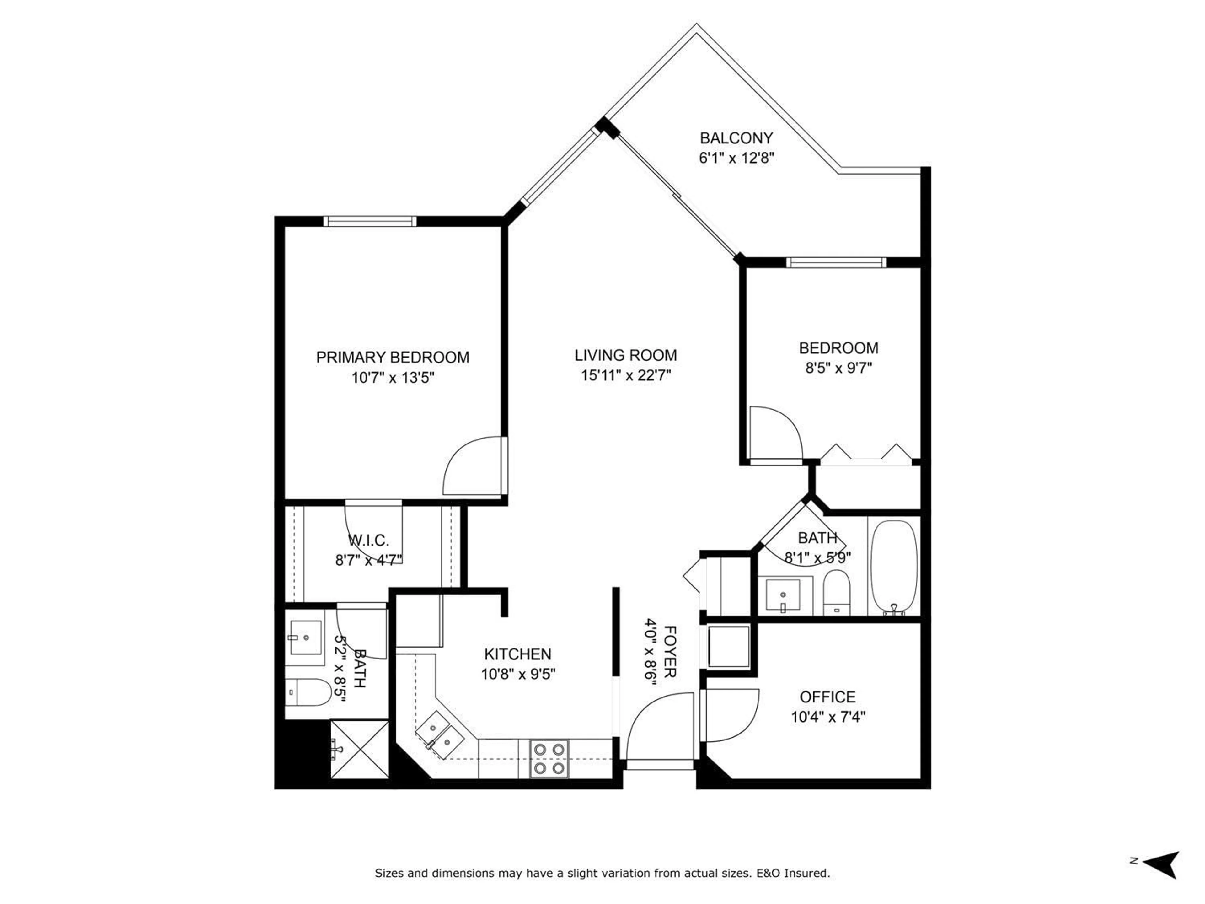 Floor plan for 306 - 32725 GEORGE FERGUSON, Abbotsford British Columbia V2T5M5