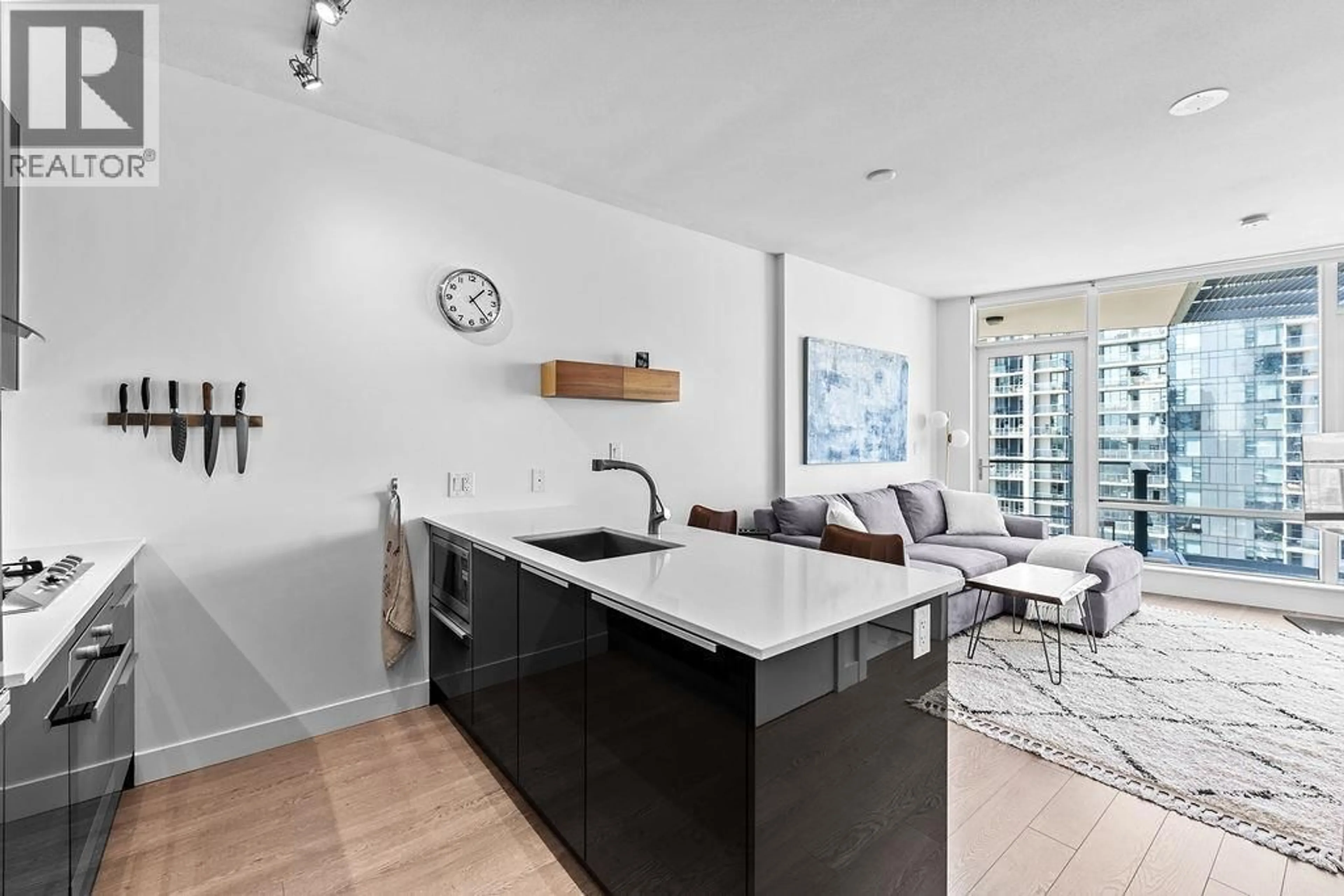 Open concept kitchen, unknown for 3201 - 1283 HOWE STREET, Vancouver British Columbia V6Z0E3