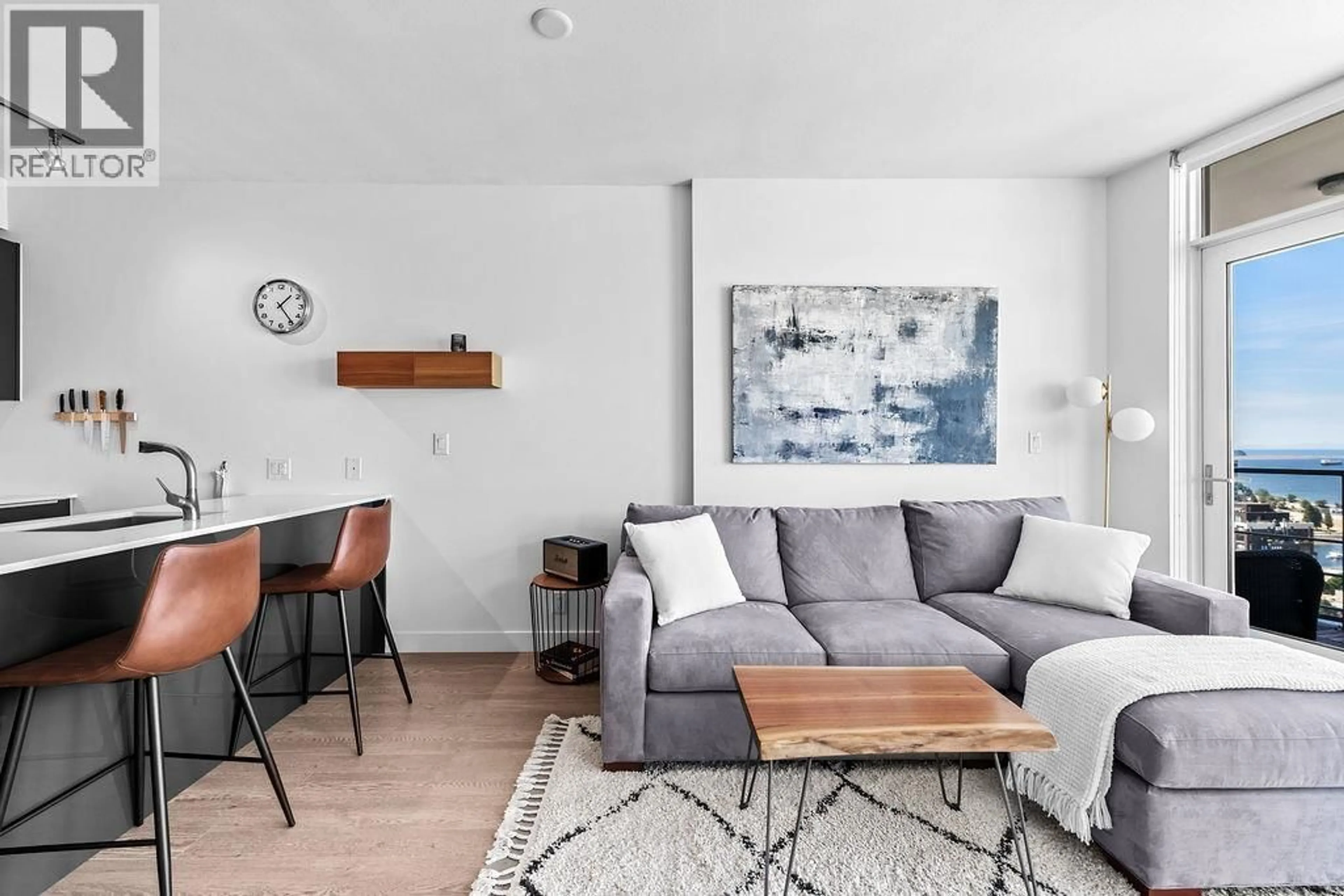 Living room with furniture, unknown for 3201 - 1283 HOWE STREET, Vancouver British Columbia V6Z0E3