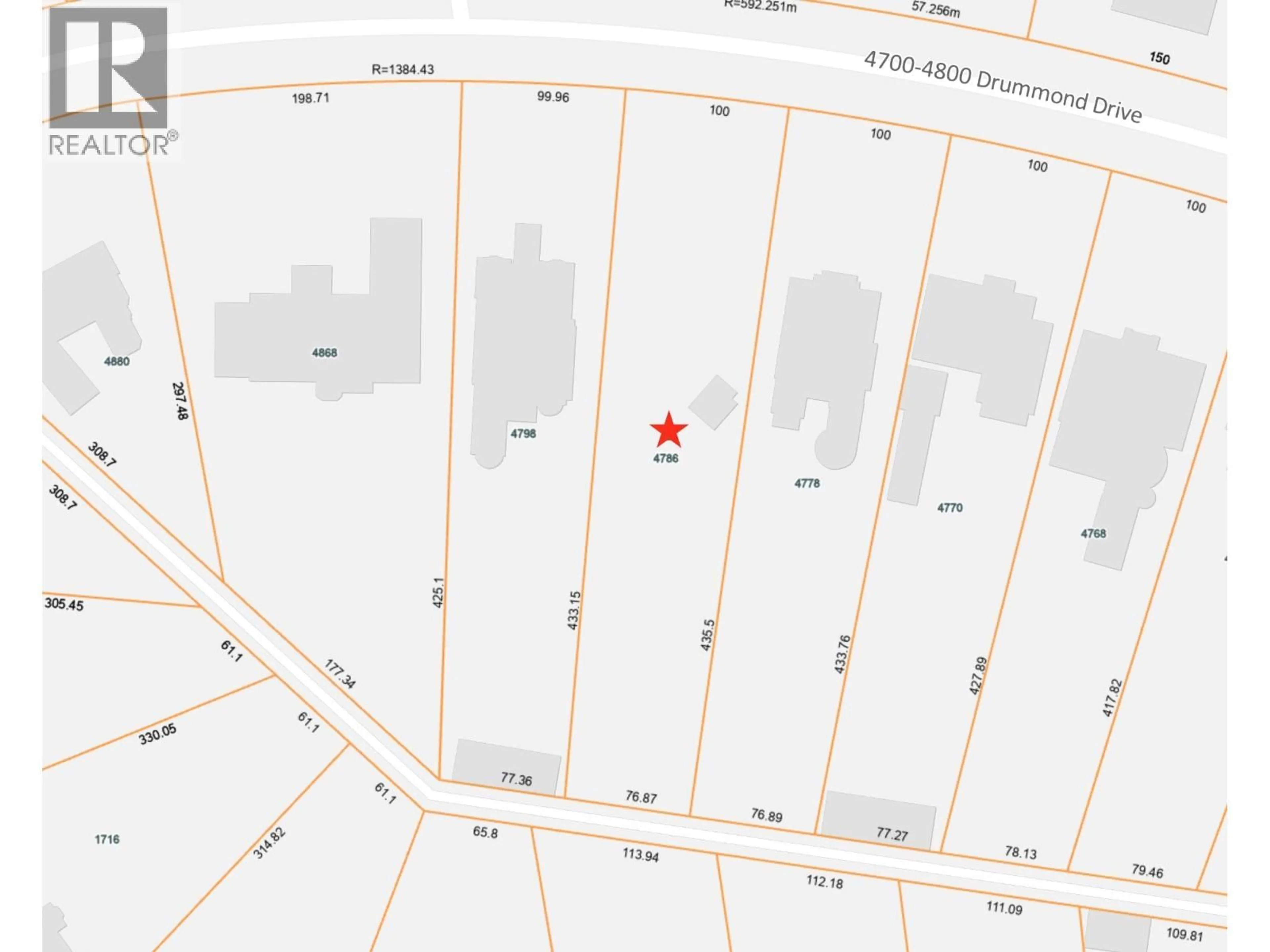 Picture of a map for 4786 DRUMMOND DRIVE, Vancouver British Columbia V6T1B4
