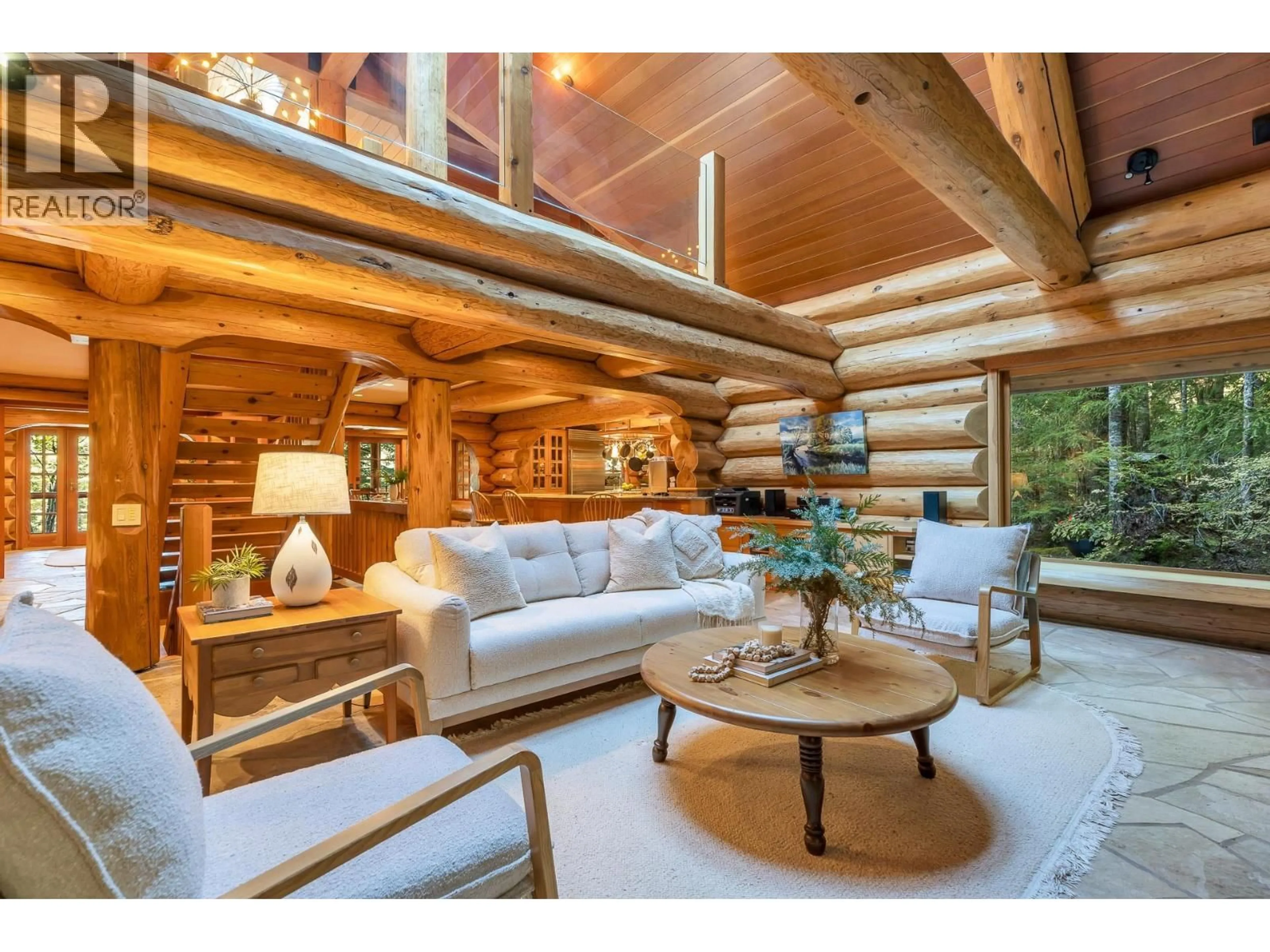Living room with furniture, wood/laminate floor for 4969 HORSTMAN LANE, Whistler British Columbia V0N1B4