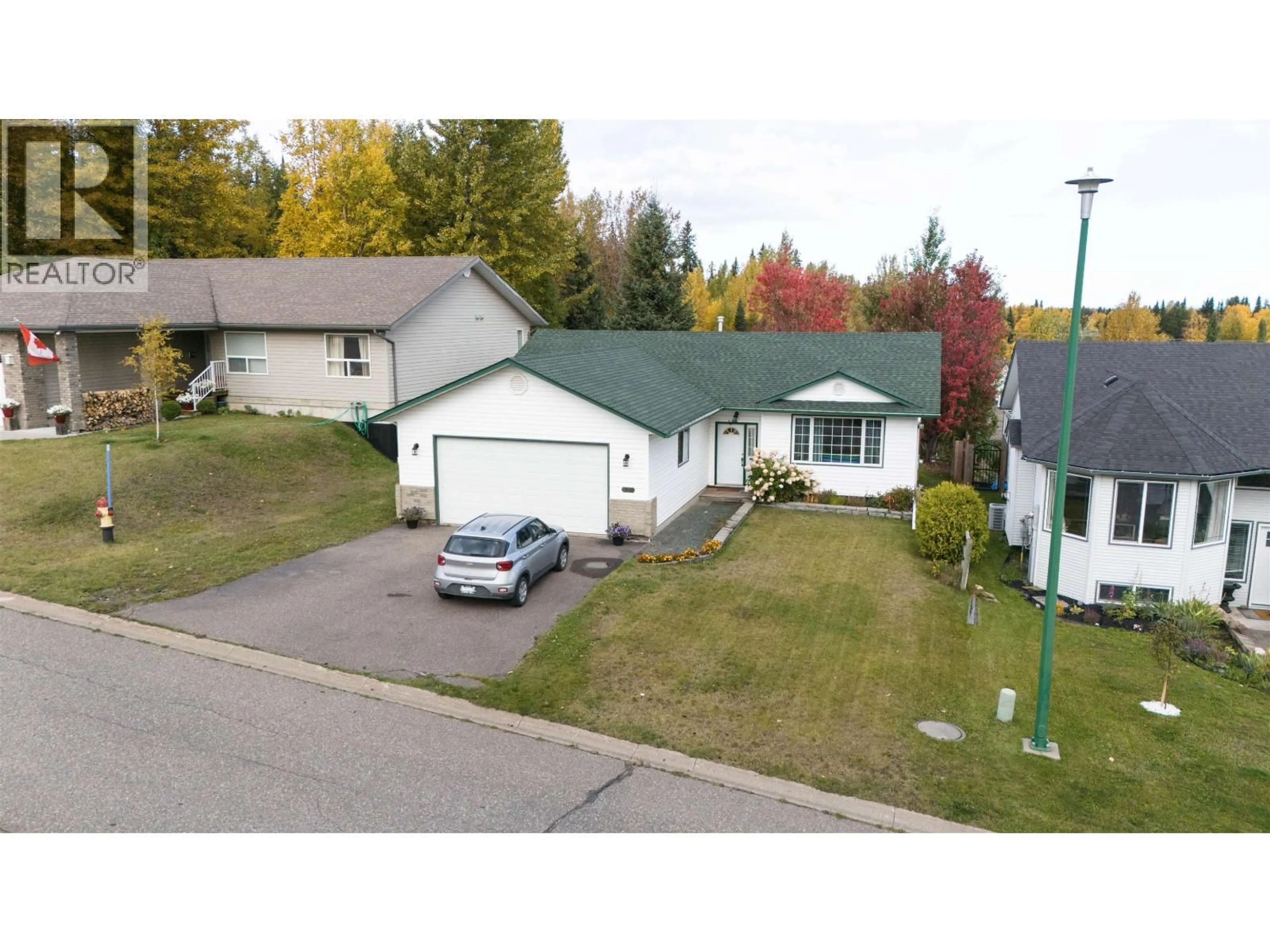 A pic from outside/outdoor area/front of a property/back of a property/a pic from drone, street for 6399 BURKITT ROAD, Prince George British Columbia V2K5A7