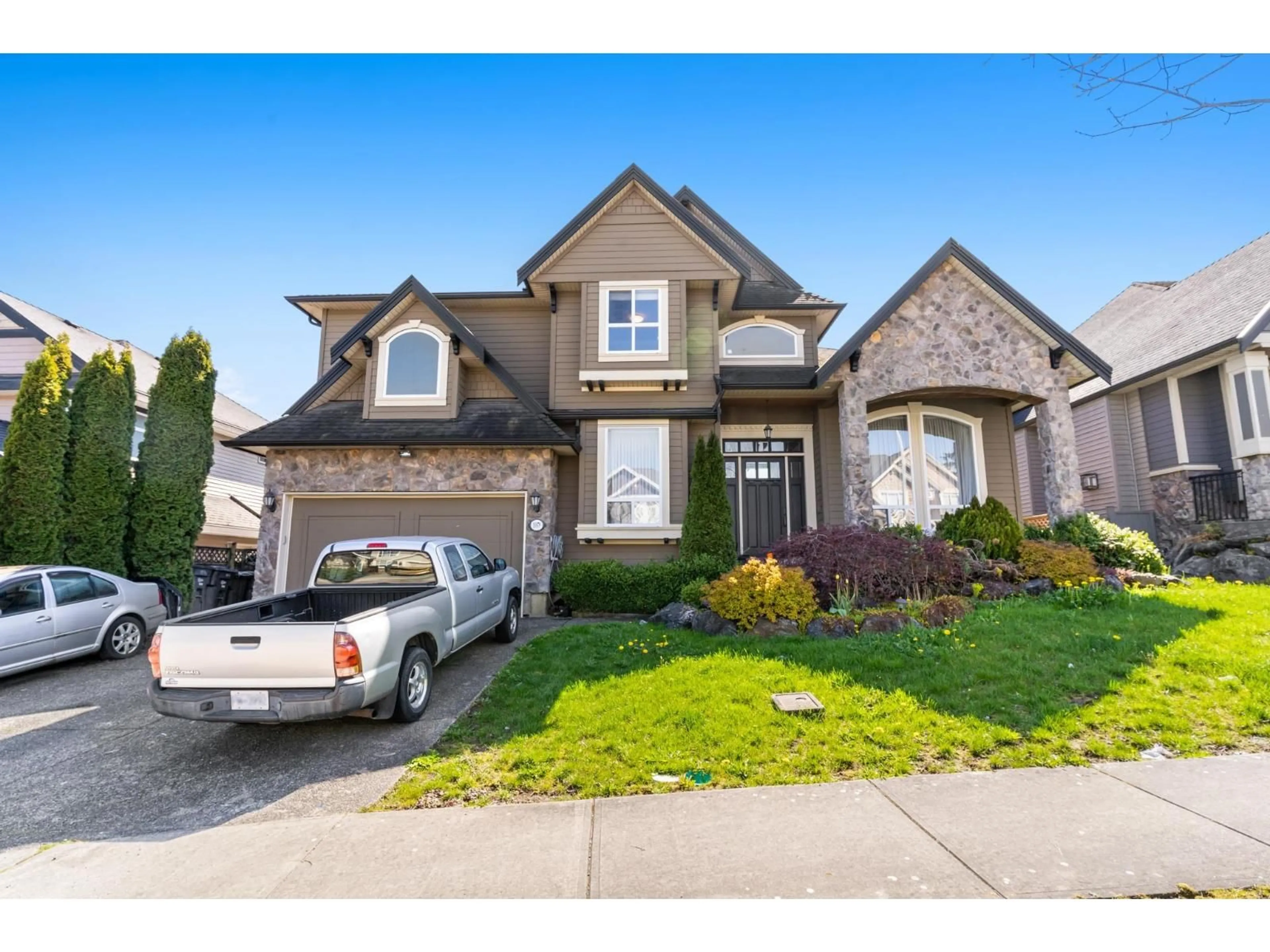 Home with brick exterior material, street for 18876 53B, Surrey British Columbia V3S2K2