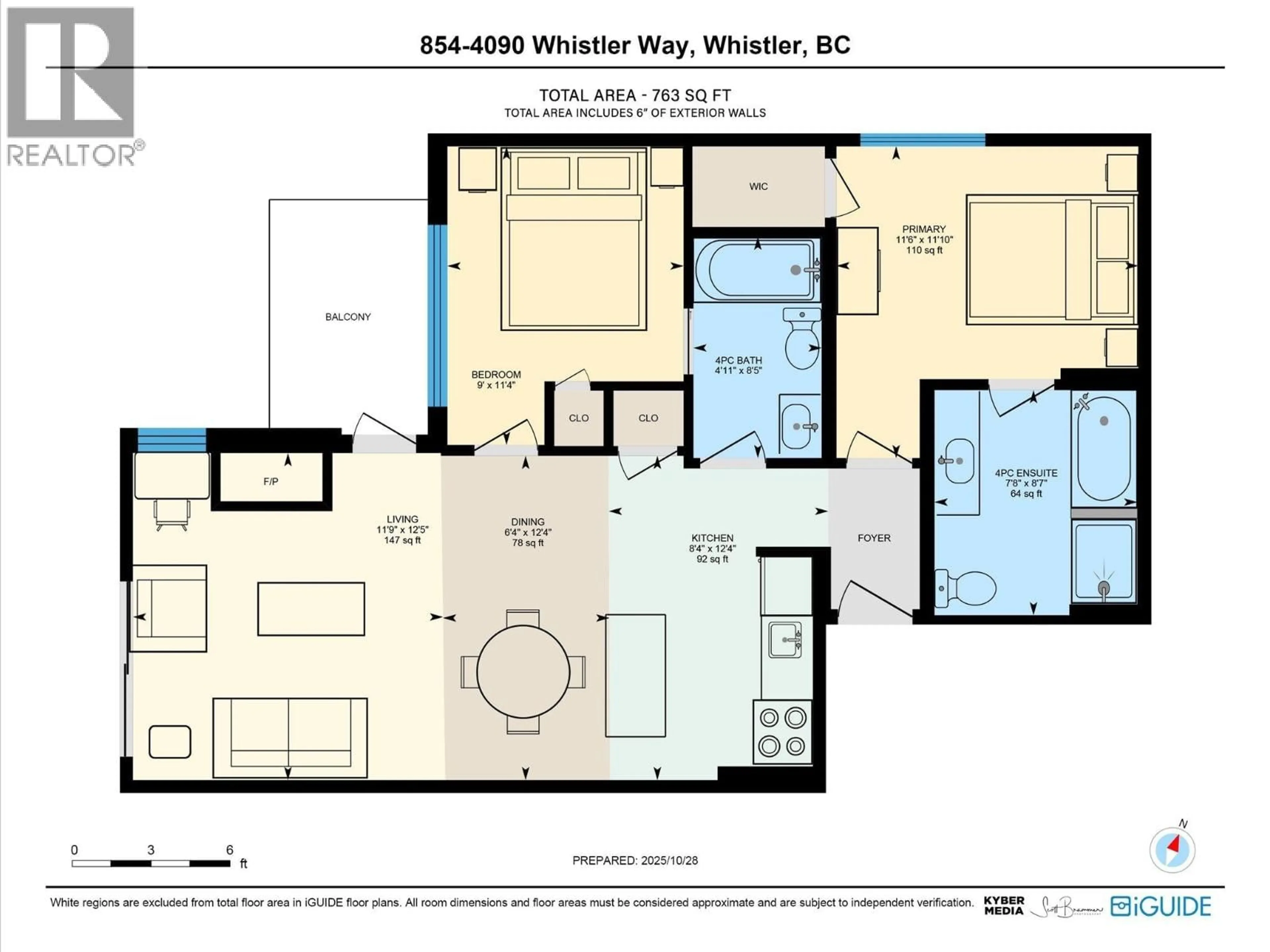 Floor plan for 854 - 4090 WHISTLER WAY, Whistler British Columbia V8E1J3