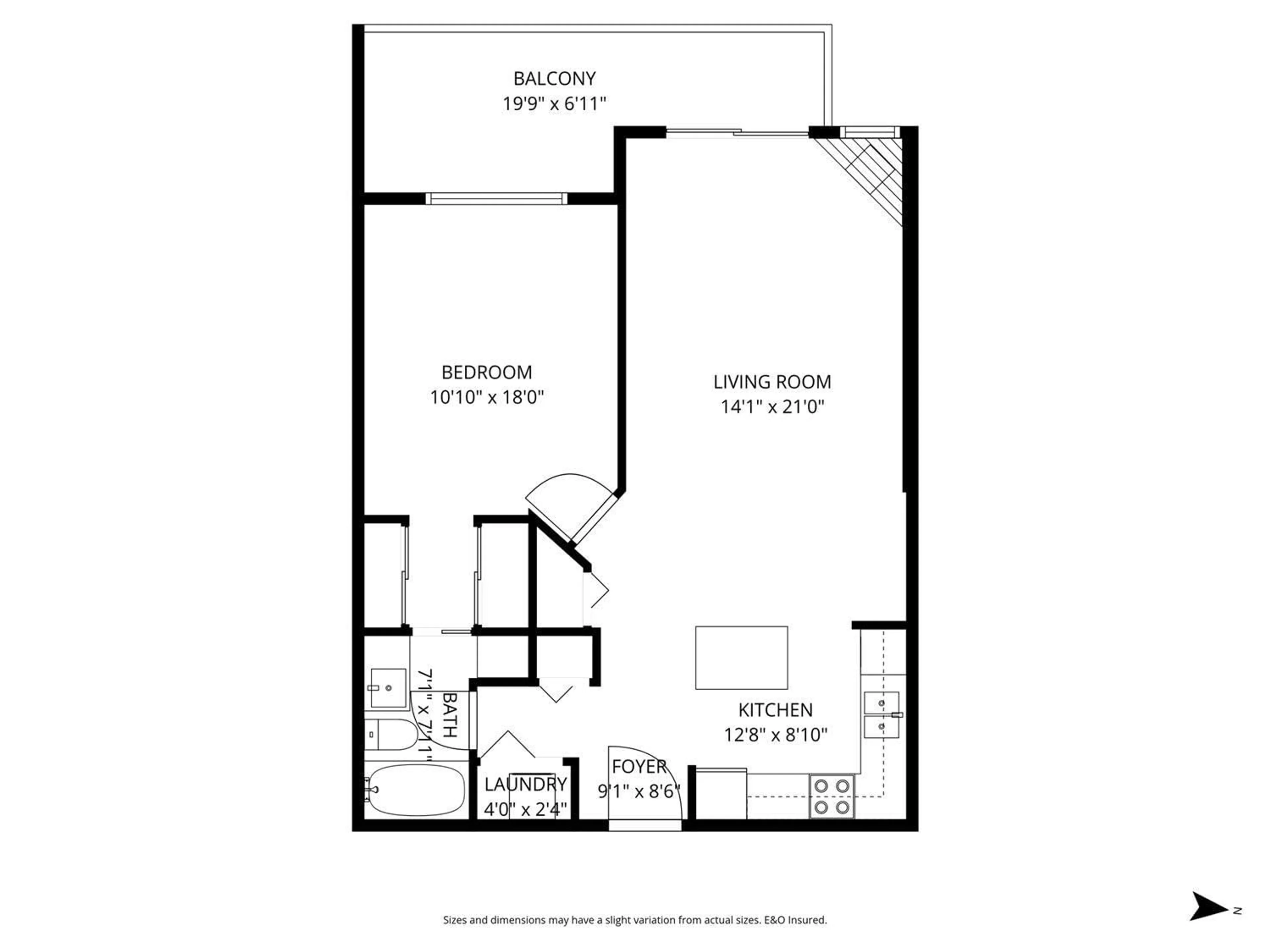 Floor plan for 414 - 33478 ROBERTS, Abbotsford British Columbia V2S8E1