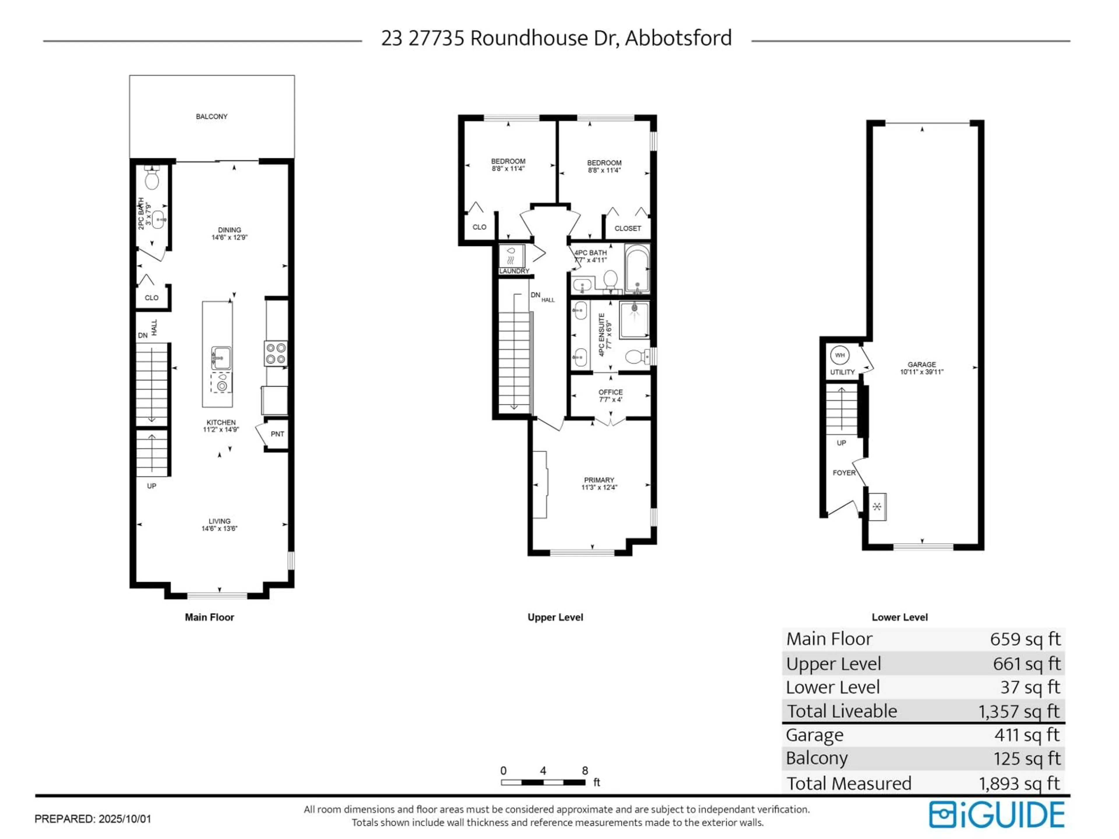 Floor plan for 23 - 27735 ROUNDHOUSE, Abbotsford British Columbia V4X0A2
