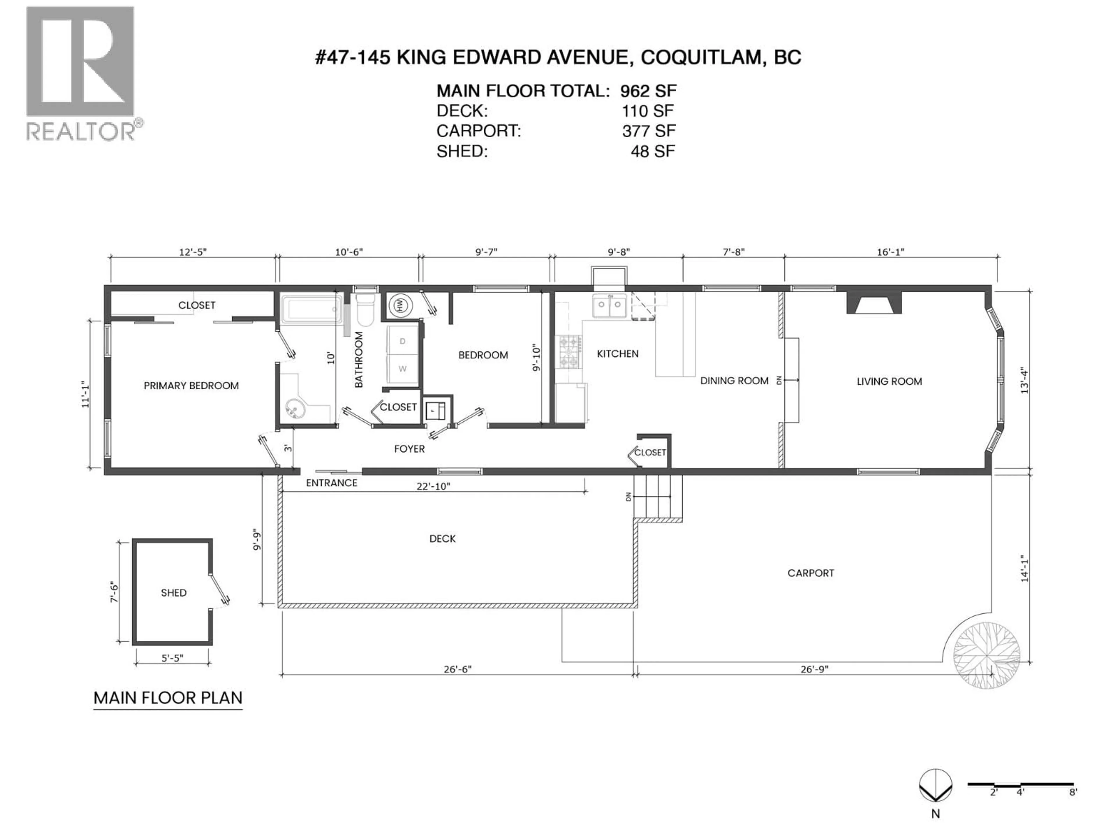 Floor plan for 47 - 145 KING EDWARD STREET, Coquitlam British Columbia V3K6L4
