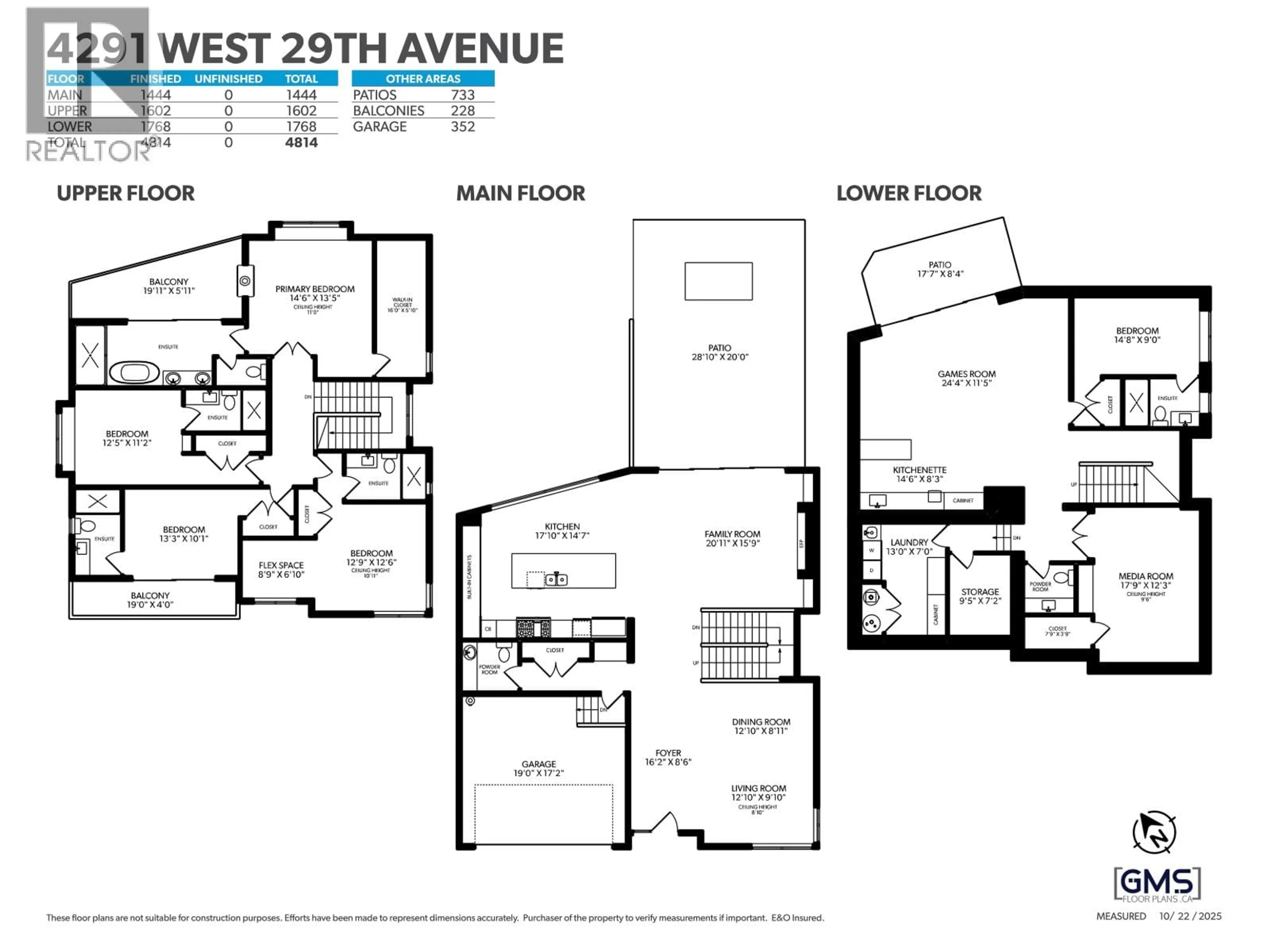 Floor plan for 4291 29TH AVENUE, Vancouver British Columbia V6S1V8