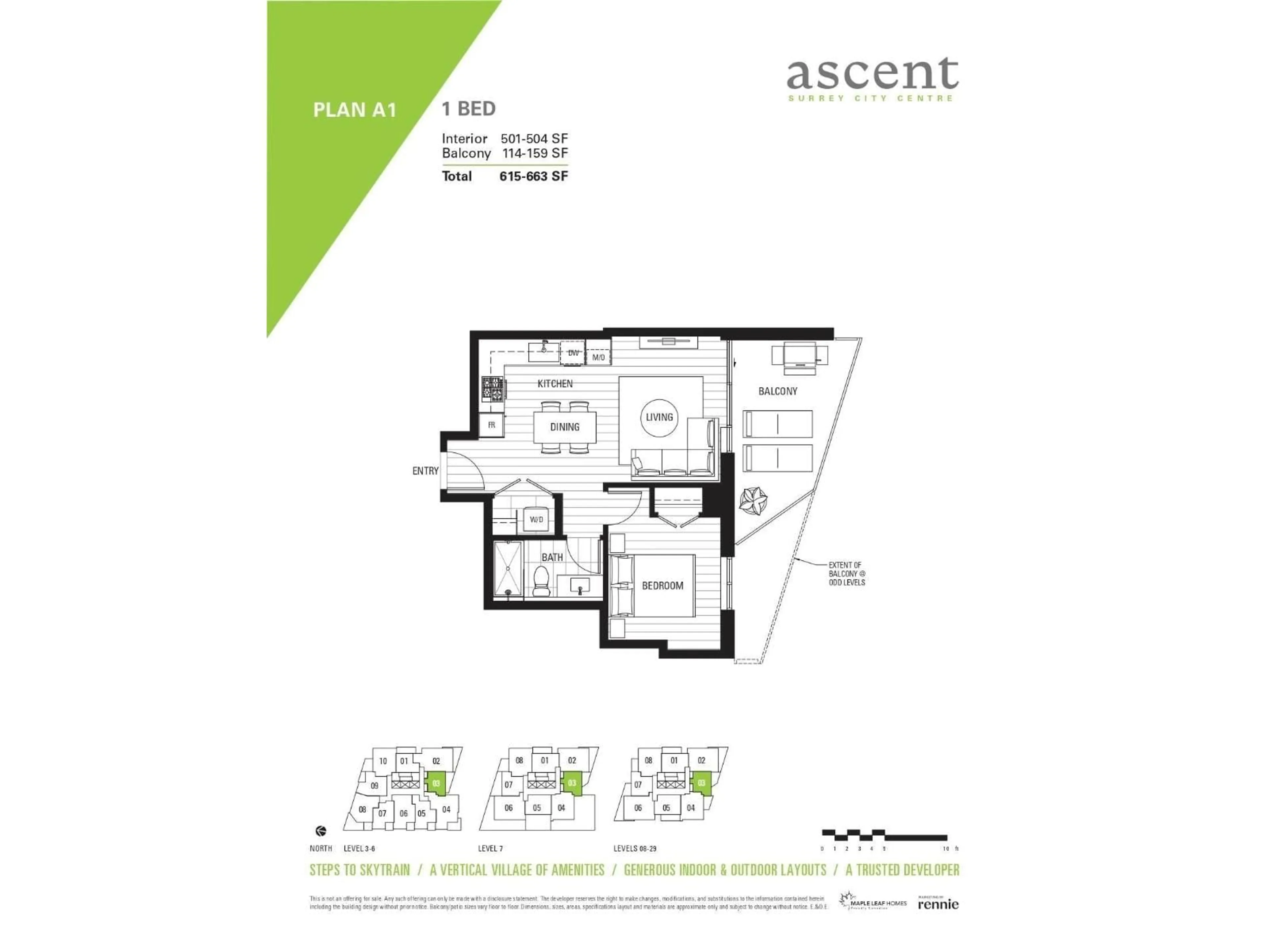 Floor plan for 2003 - 10428 WHALLEY, Surrey British Columbia V3T0W2