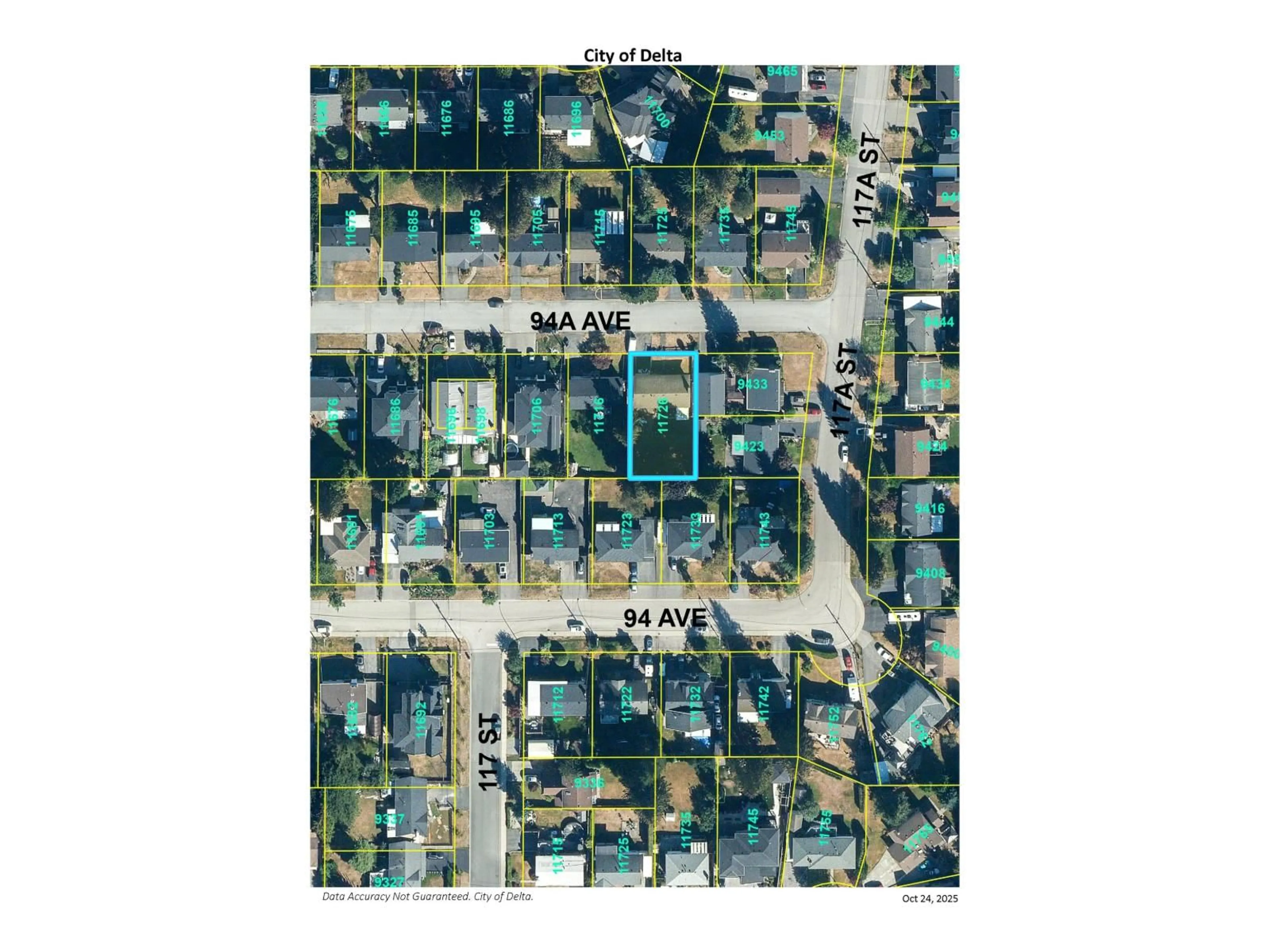 Picture of a map for 11726 94A, Delta British Columbia V4C3S3