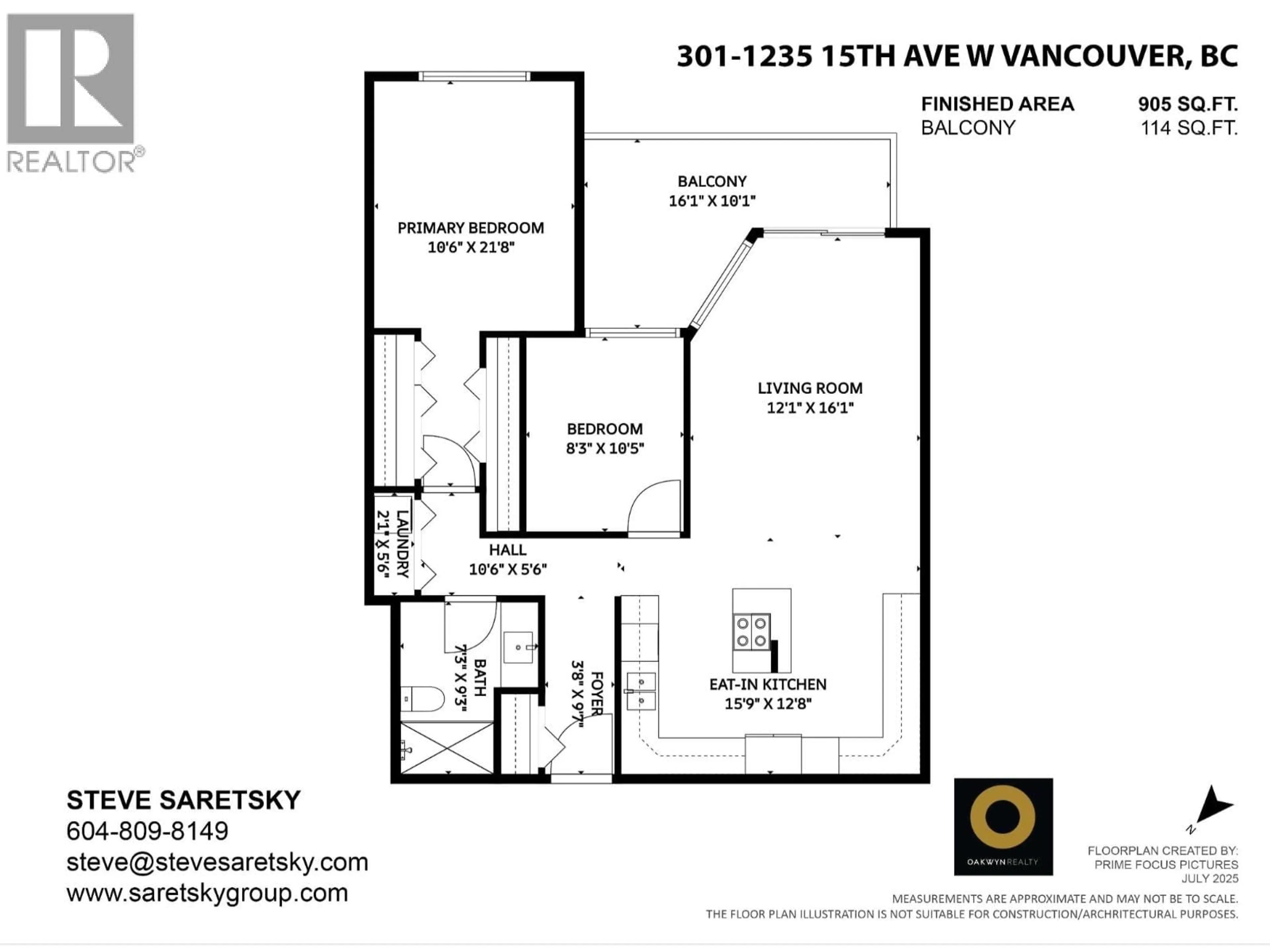 Floor plan for 301 - 1235 15TH AVENUE, Vancouver British Columbia V6H1S1