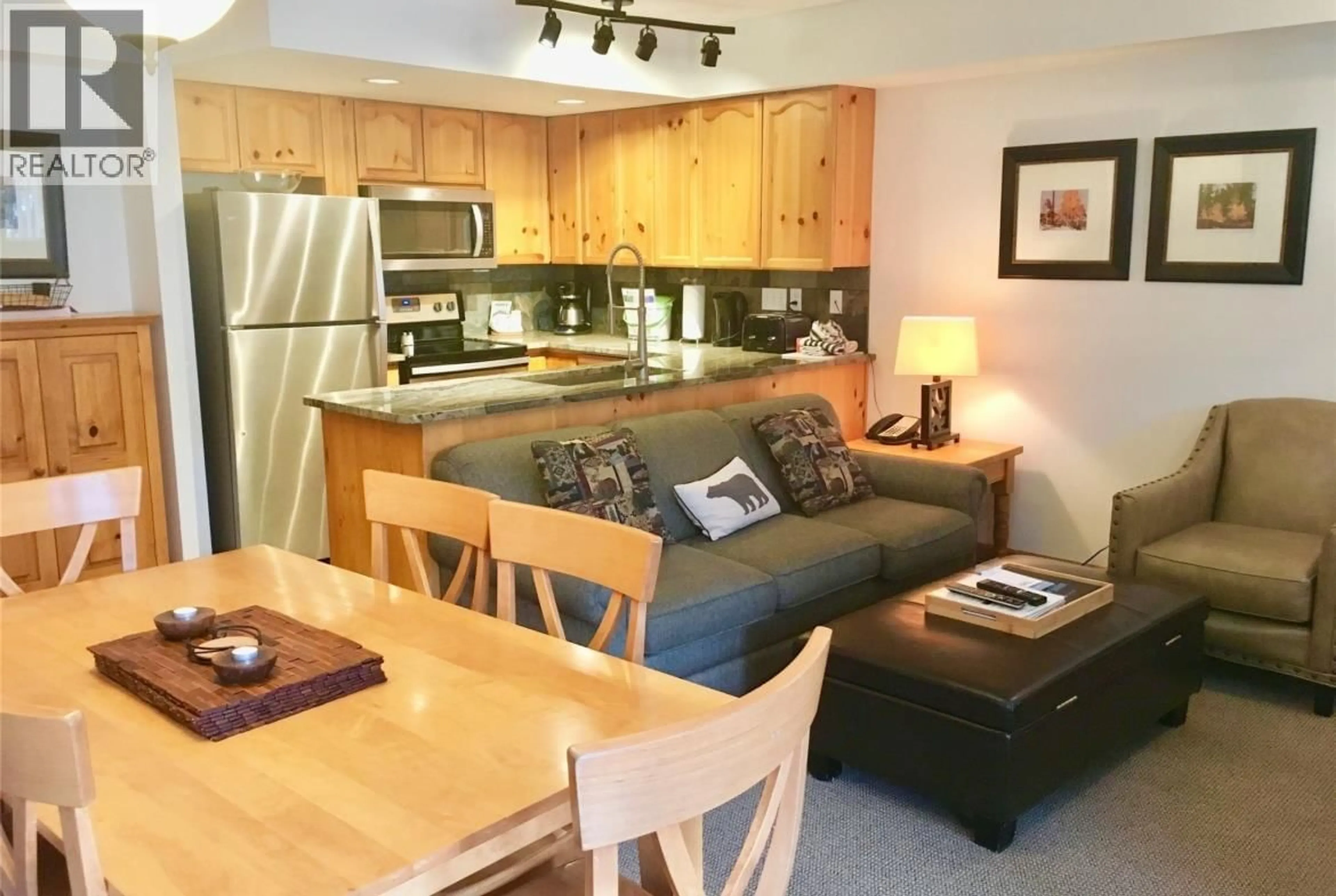 Open concept kitchen, wood/laminate floor for 19 - 4375 NORTHLANDS BOULEVARD, Whistler British Columbia V0N1B4