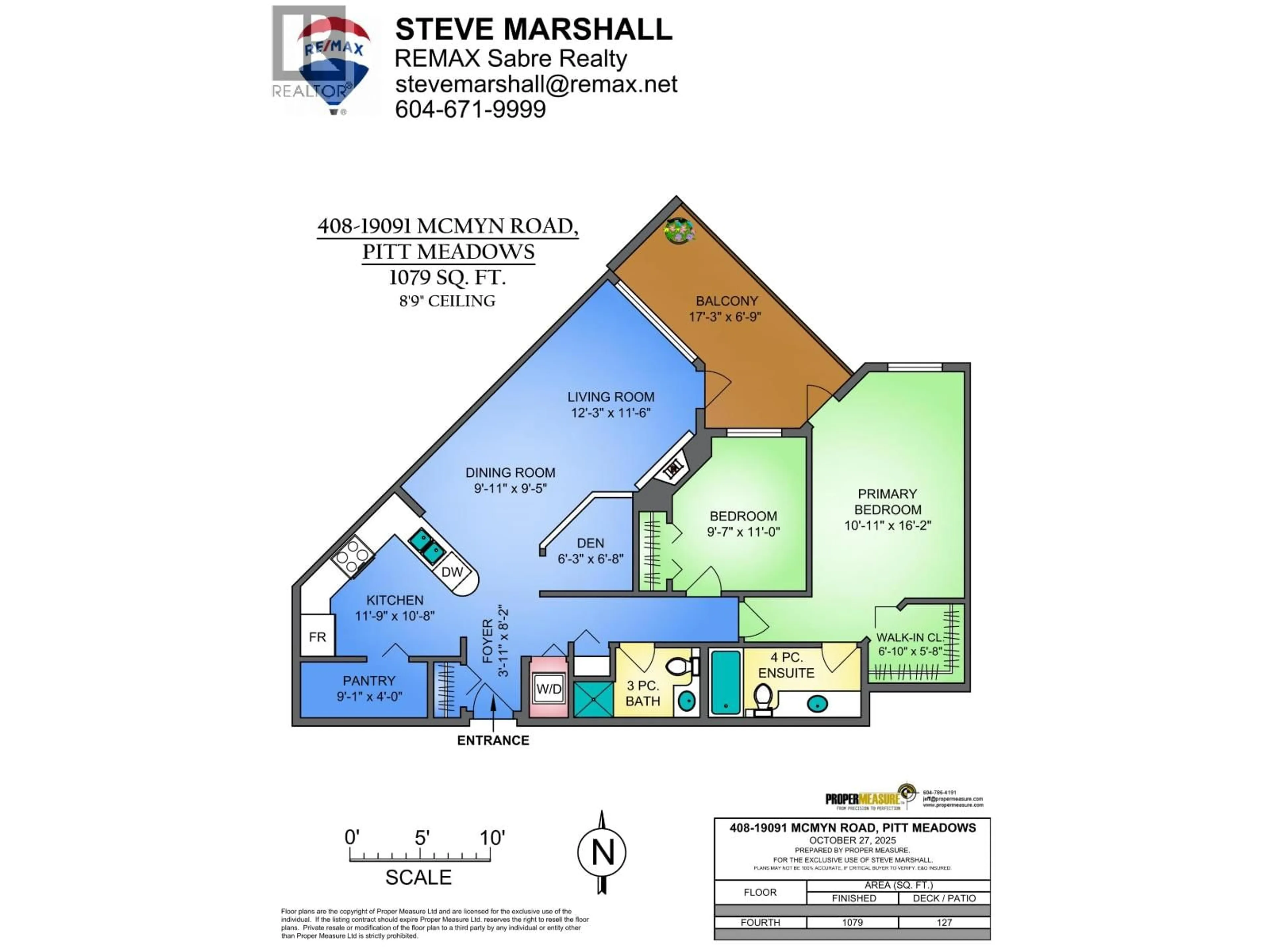 Floor plan for 408 - 19091 MCMYN ROAD, Pitt Meadows British Columbia V3Y2S8