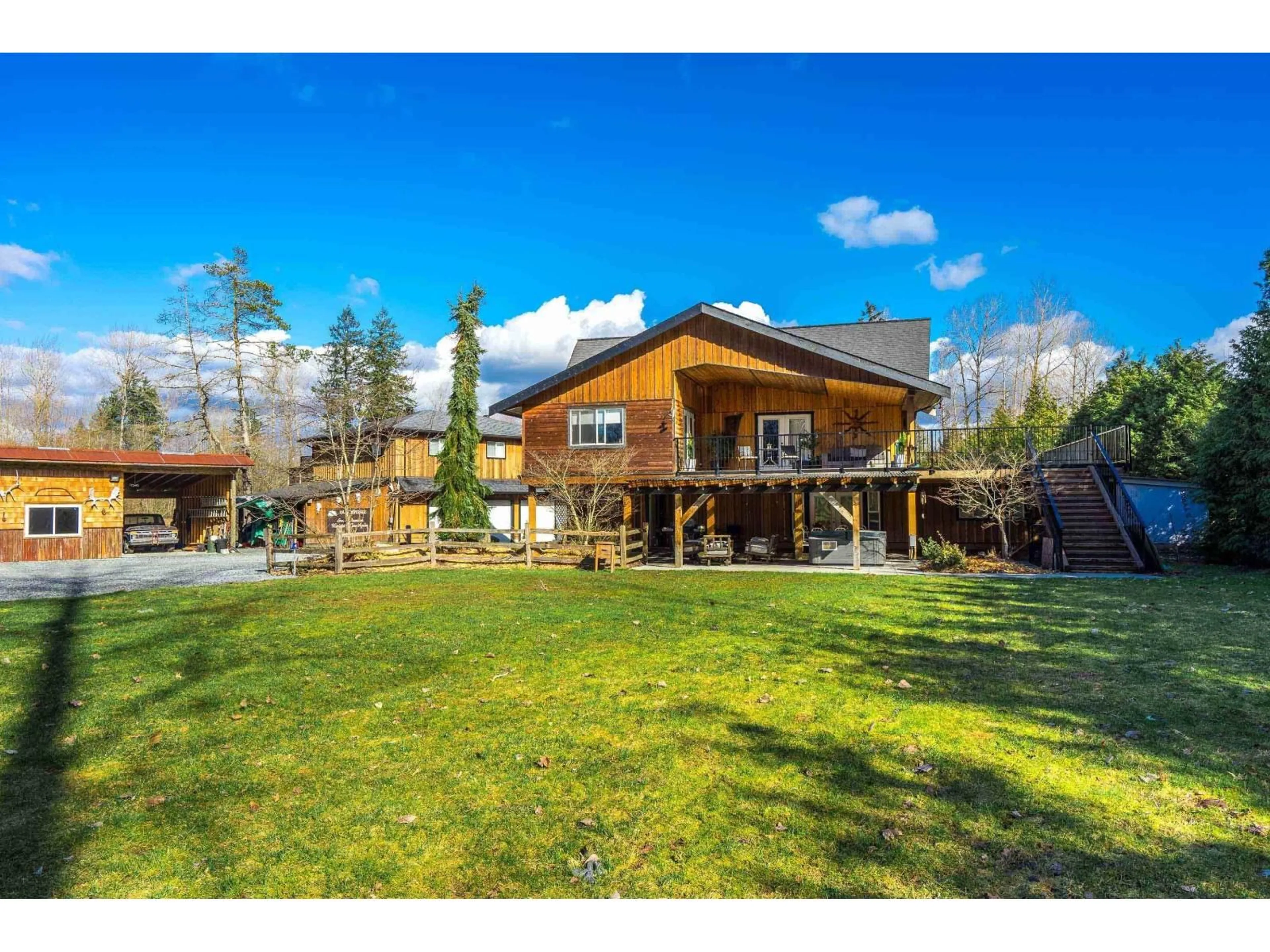 A pic from outside/outdoor area/front of a property/back of a property/a pic from drone, mountain view for 7007 264, Langley British Columbia V4W1M8