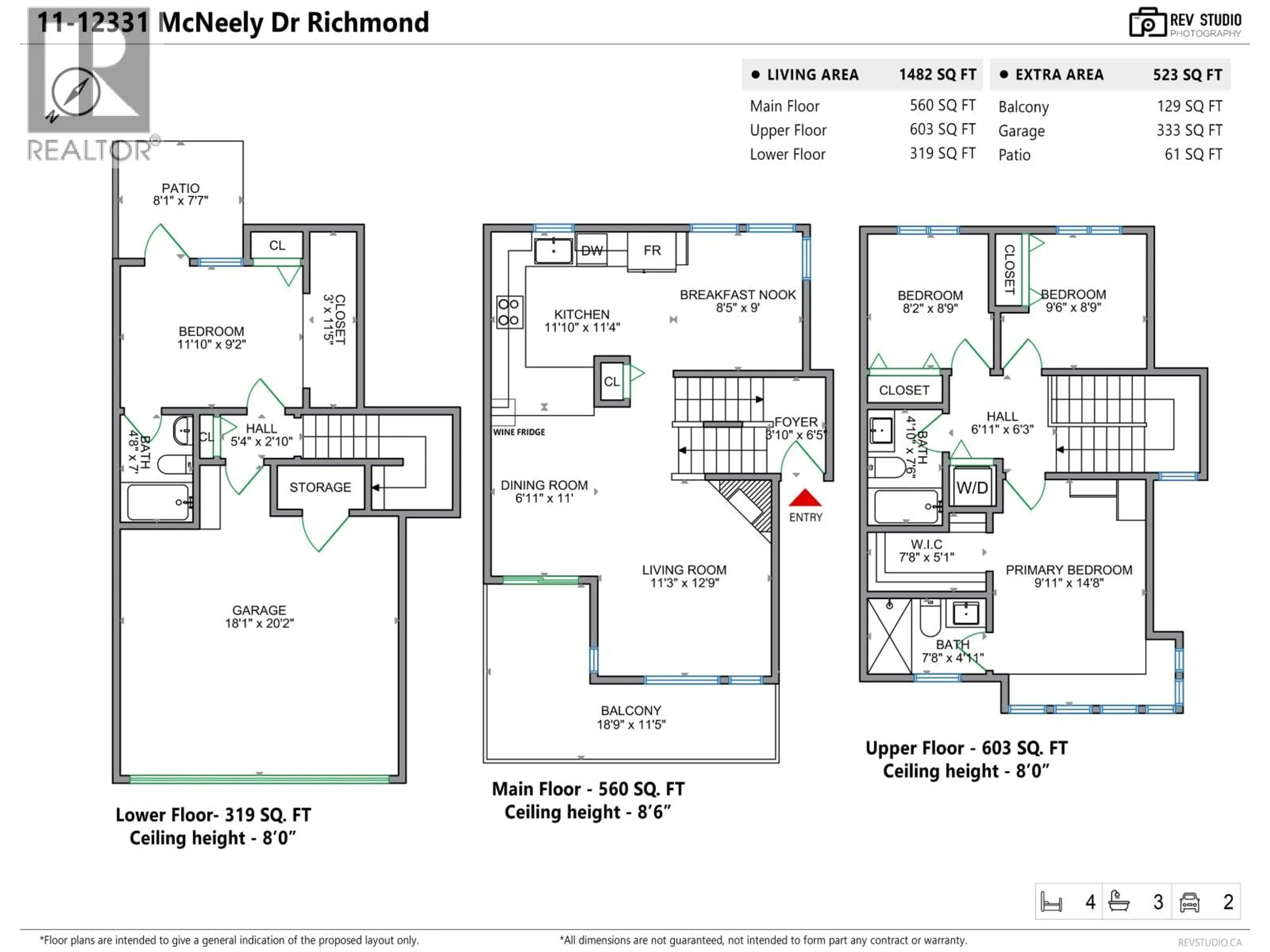 Floor plan for 11 - 12331 MCNEELY DRIVE, Richmond British Columbia V6V2S3