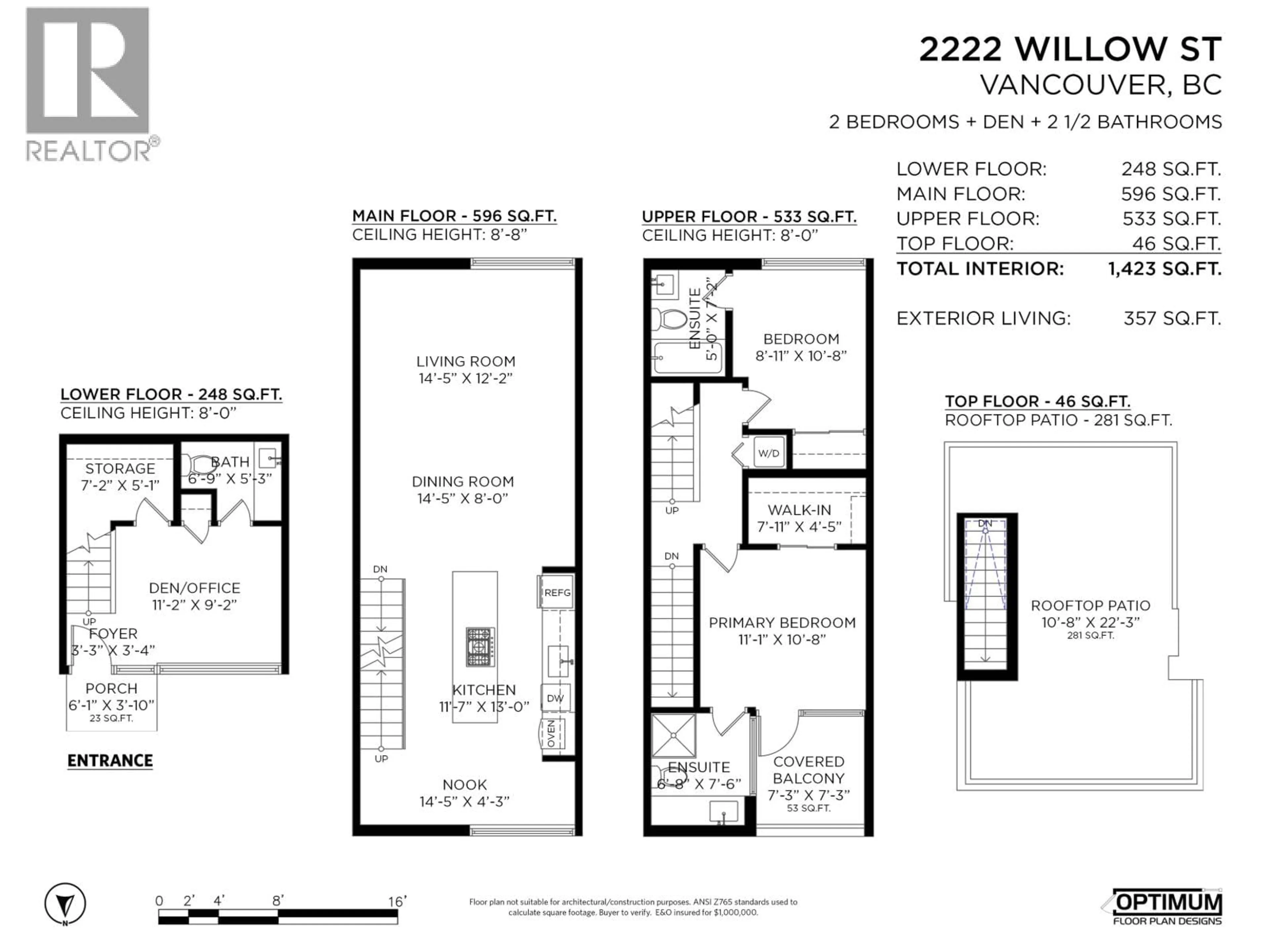 Floor plan for 2222 WILLOW STREET, Vancouver British Columbia V5Z0C8