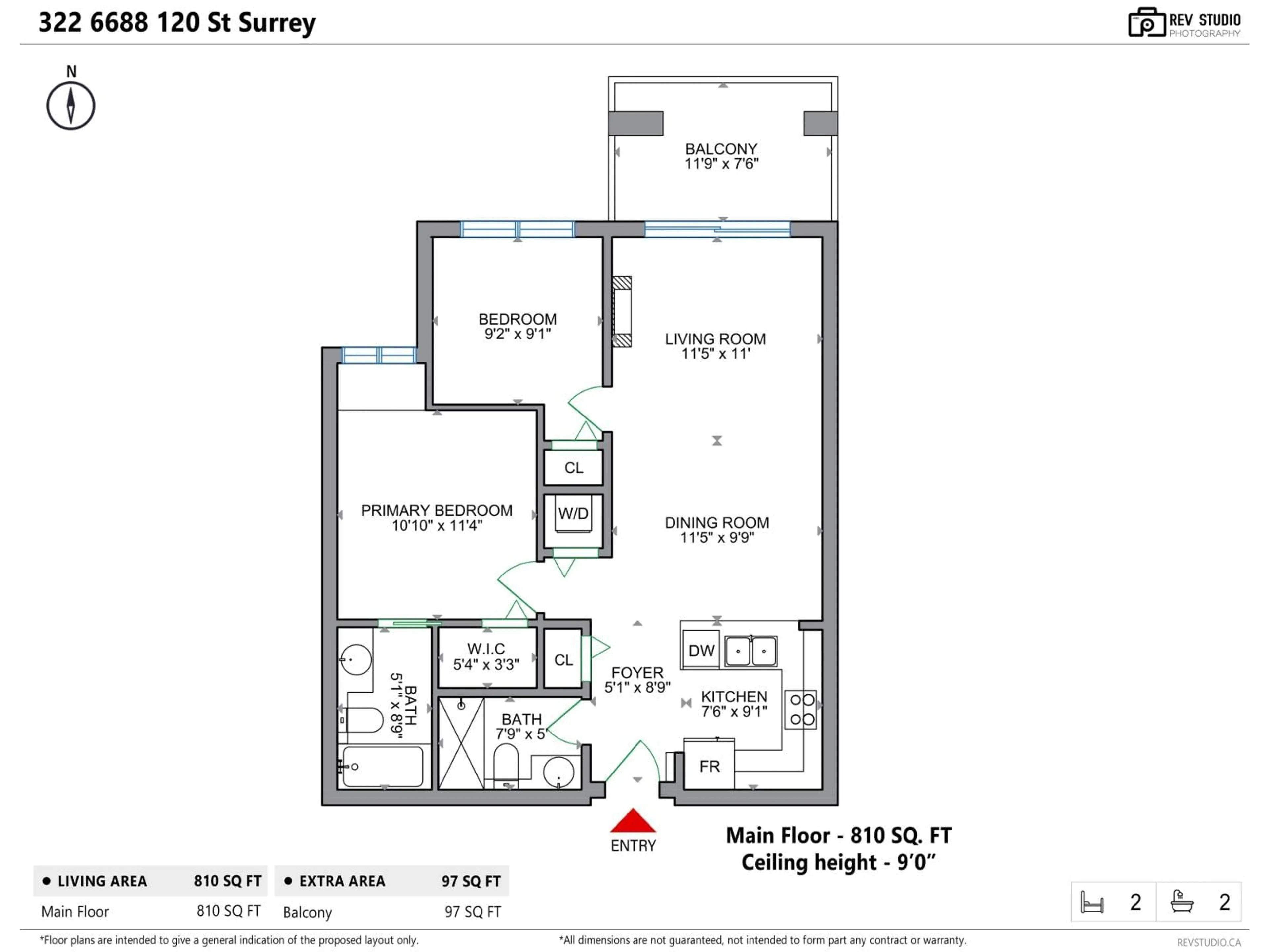Floor plan for 322 - 6688 120, Surrey British Columbia V3W1T8