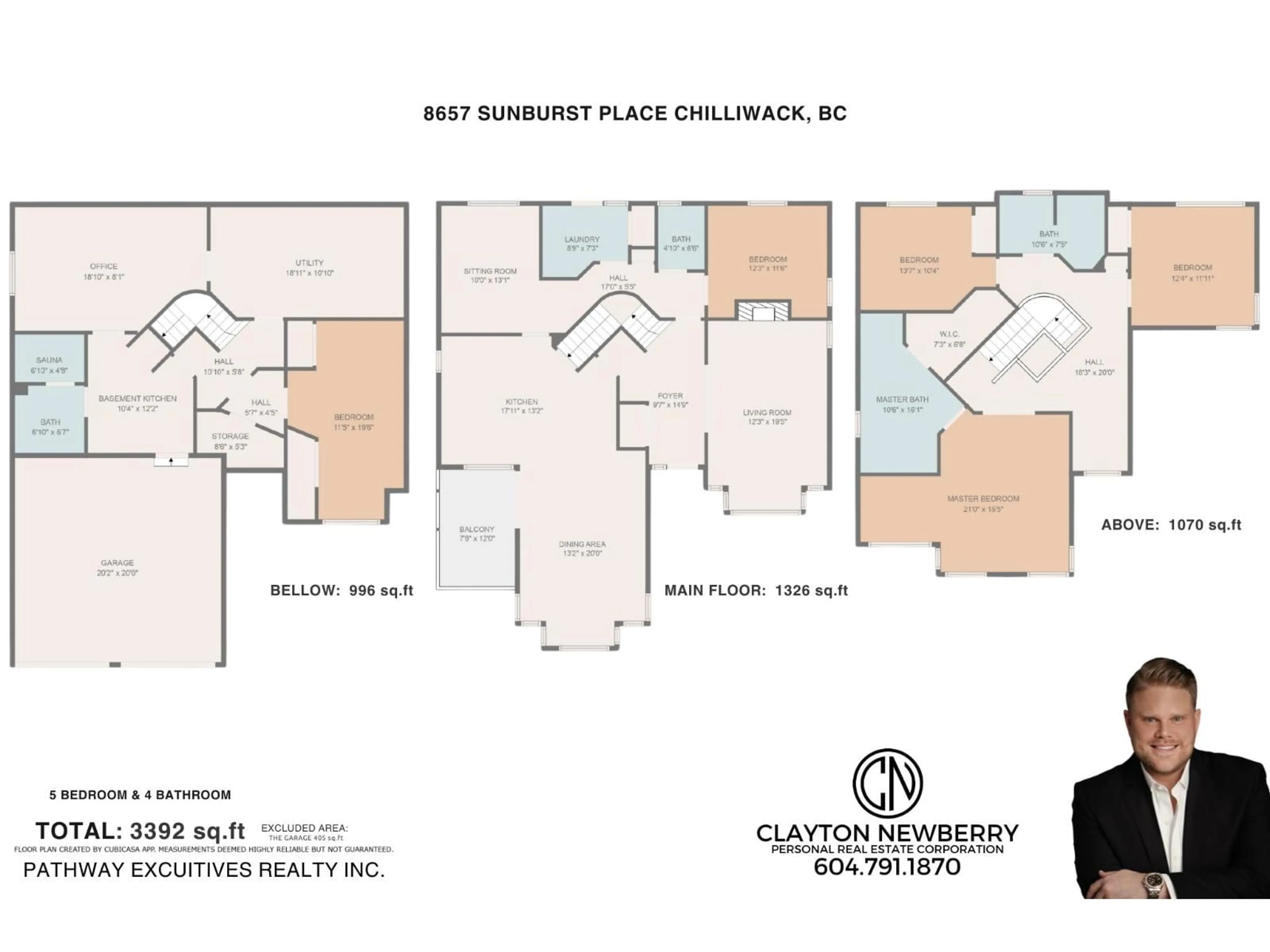 Floor plan for 8657 SUNBURST PLACE, Chilliwack British Columbia V2R3J1