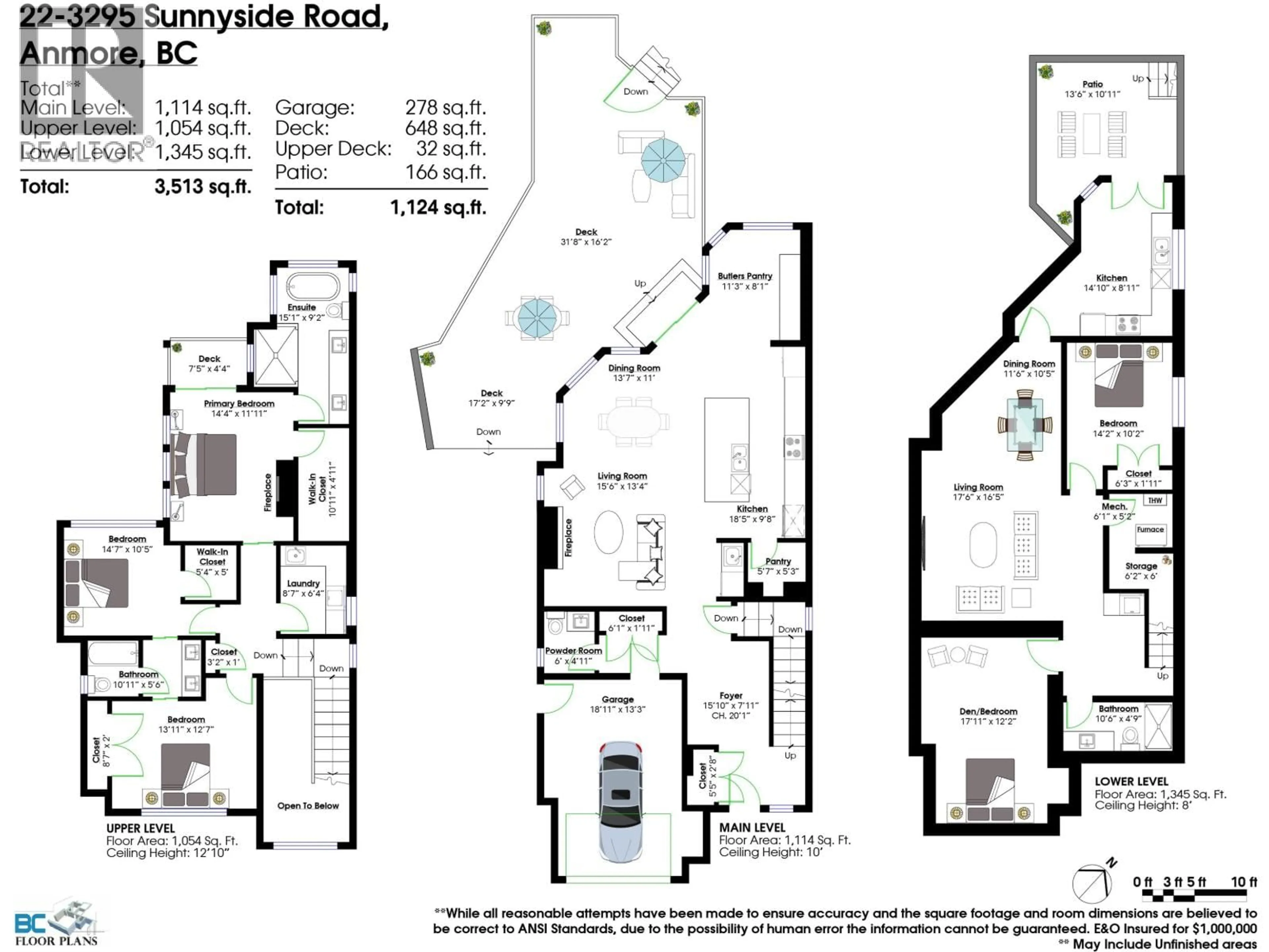 Floor plan for 22 - 3295 SUNNYSIDE ROAD, Anmore British Columbia V3H4Z4