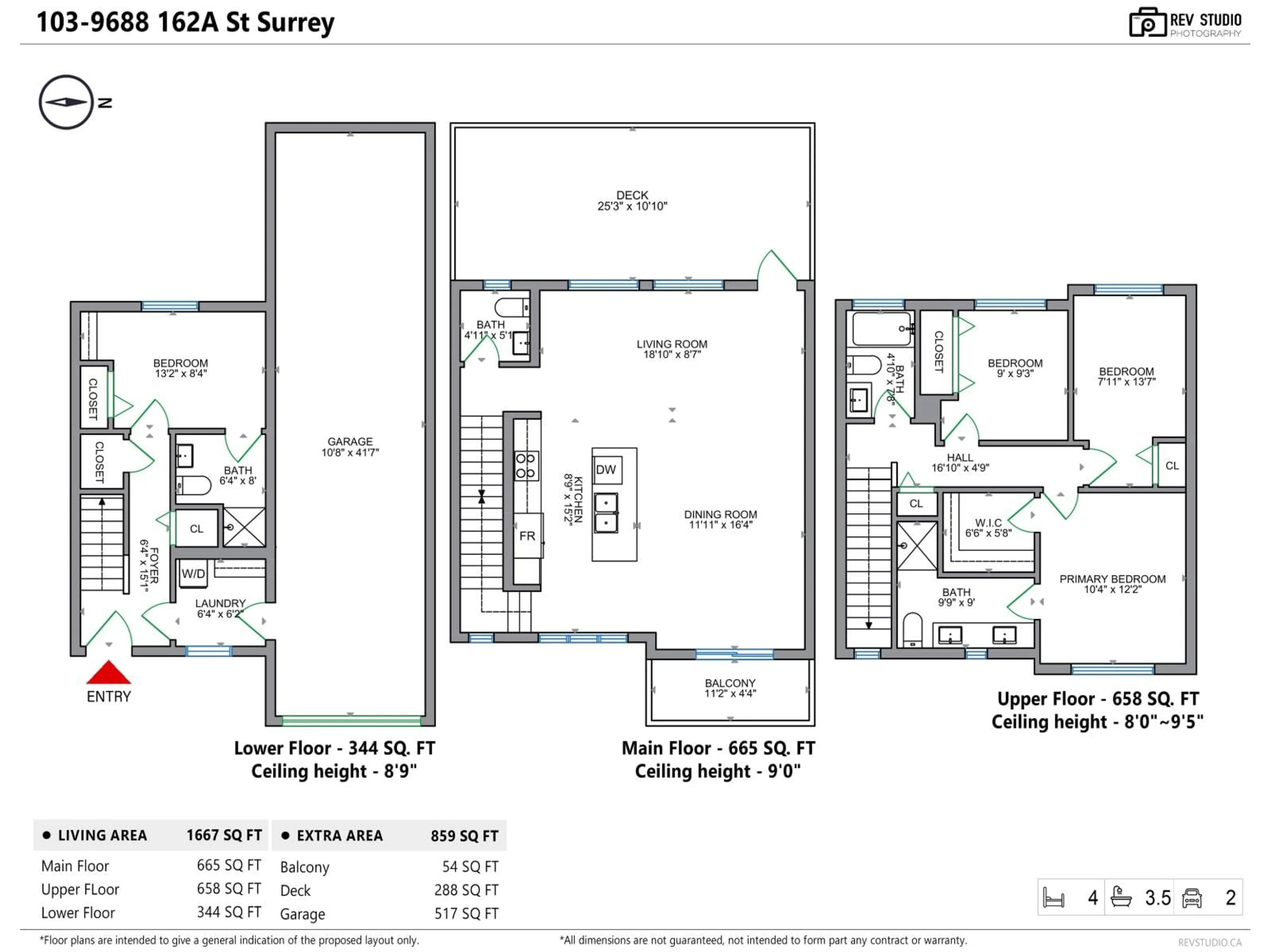 Floor plan for 103 - 9688 162A, Surrey British Columbia V4N6V3