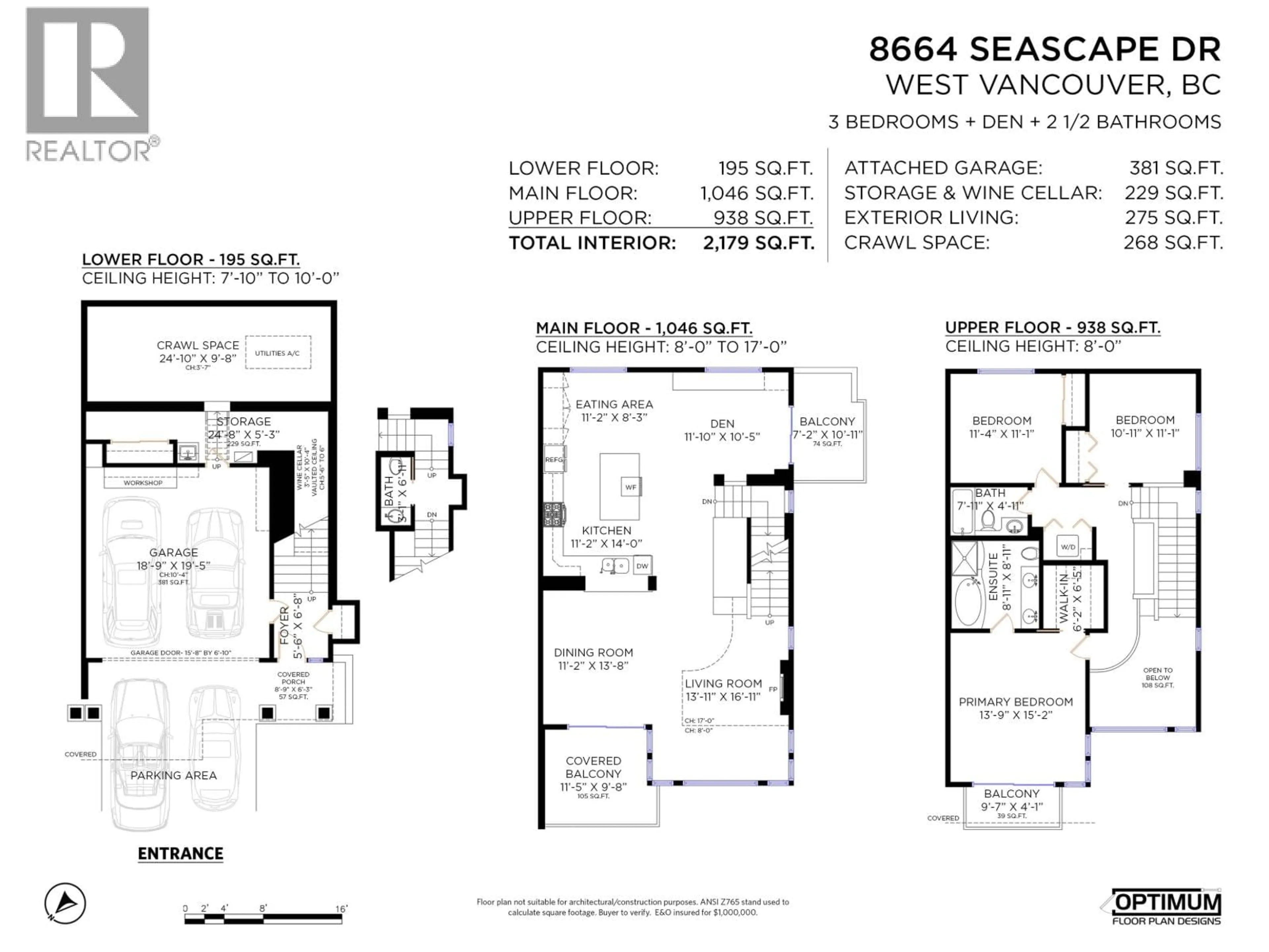 Floor plan for 8664 SEASCAPE DRIVE, West Vancouver British Columbia V7W3J7
