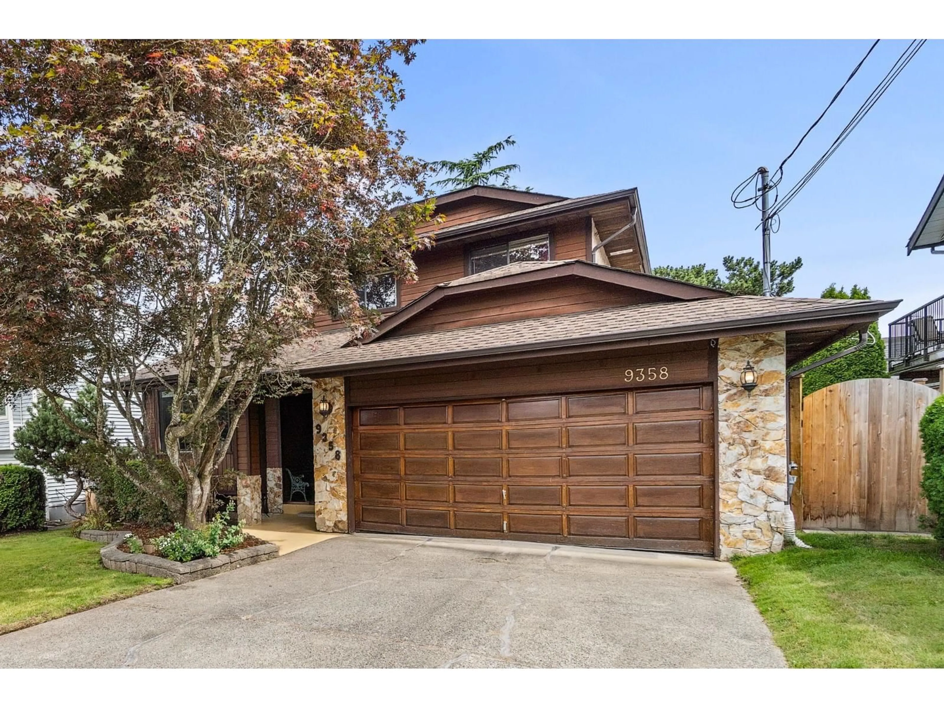 Home with brick exterior material, street for 9358 213TH, Langley British Columbia V1M1P6