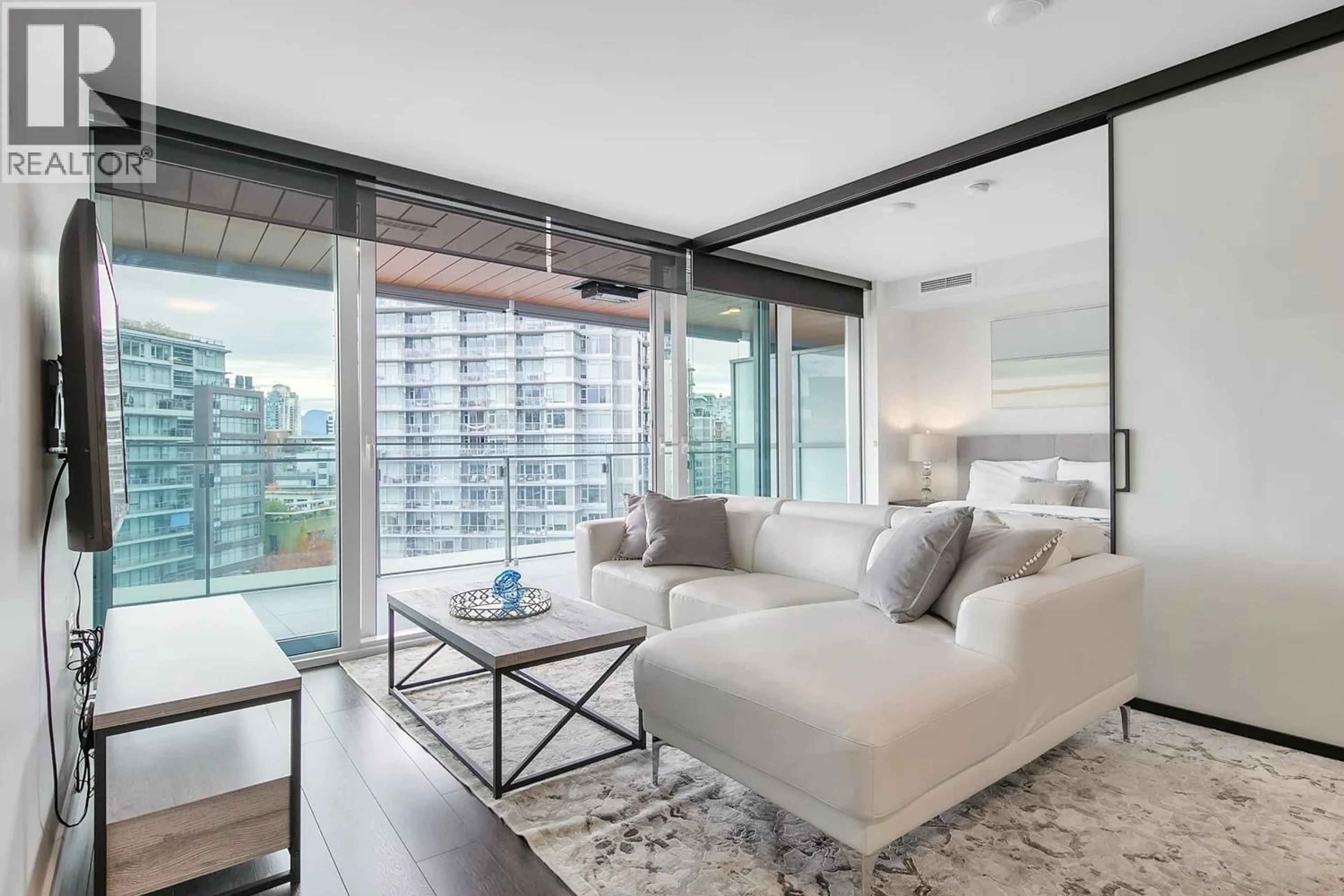 Living room with furniture, unknown for 1008 - 1768 COOK STREET, Vancouver British Columbia V5Y0N3