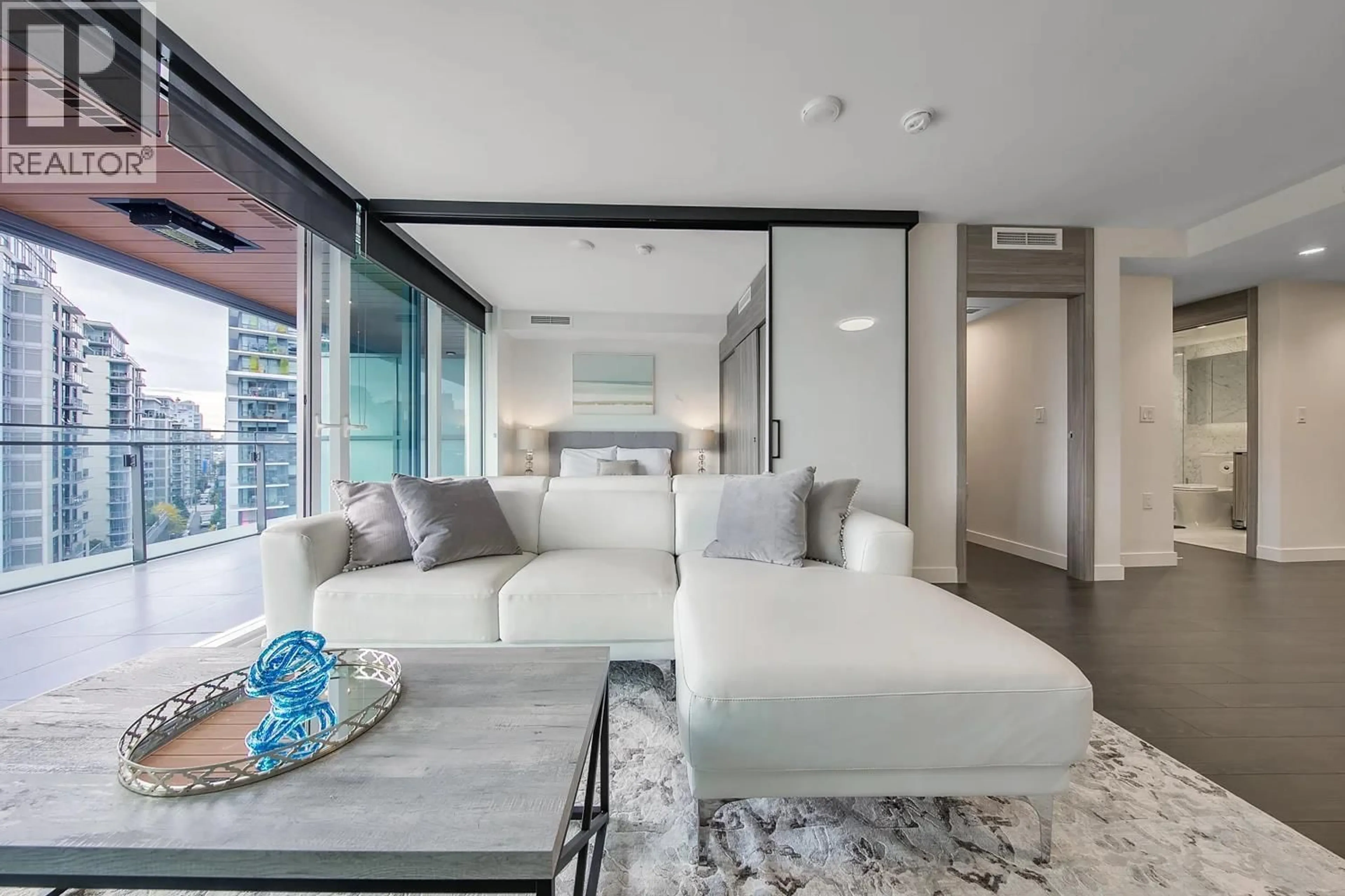 Living room with furniture, unknown for 1008 - 1768 COOK STREET, Vancouver British Columbia V5Y0N3