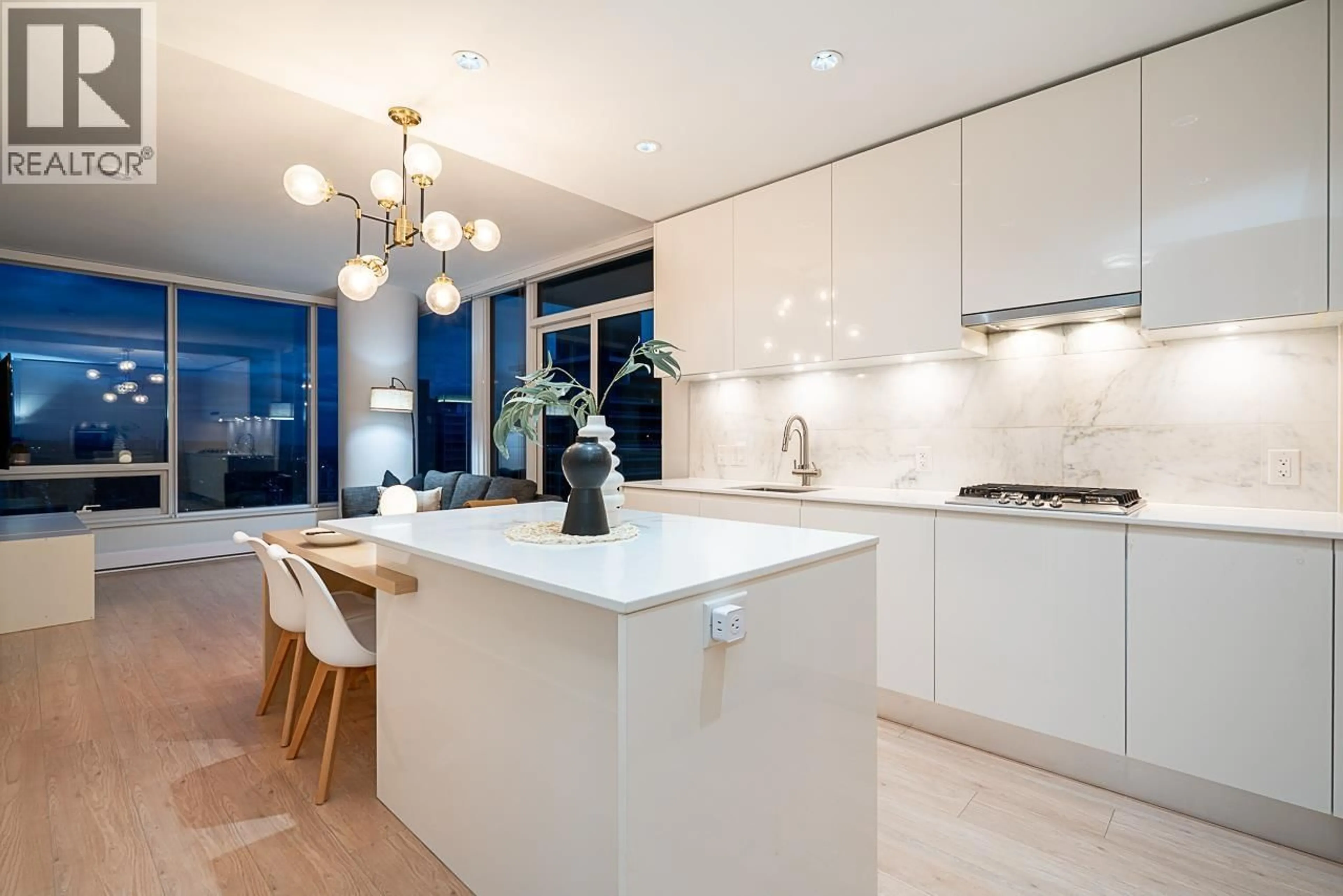 Contemporary kitchen, ceramic/tile floor for 5703 - 4510 HALIFAX WAY, Burnaby British Columbia V5C0K4