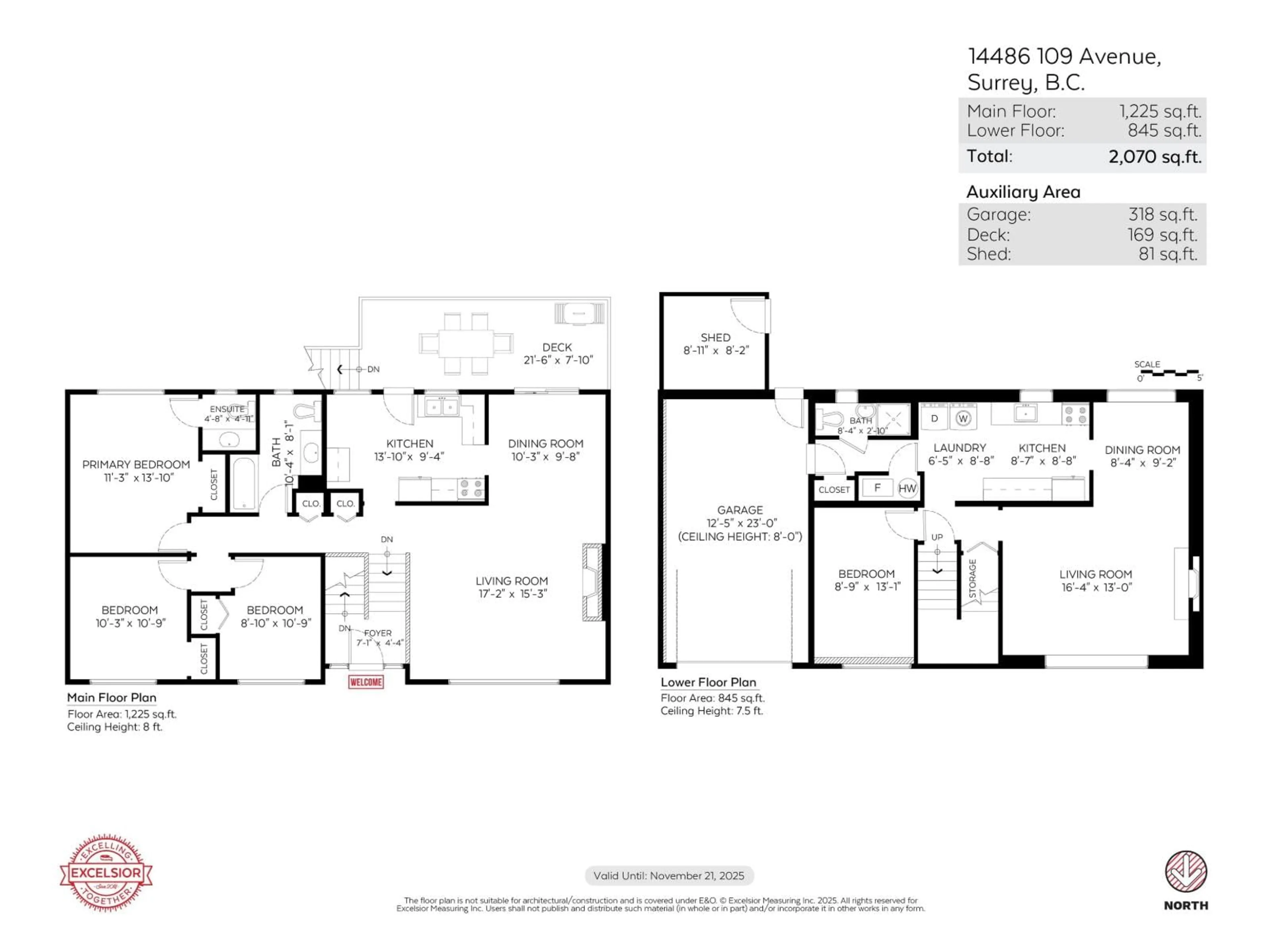 Floor plan for 14486 109, Surrey British Columbia V3R1Y1