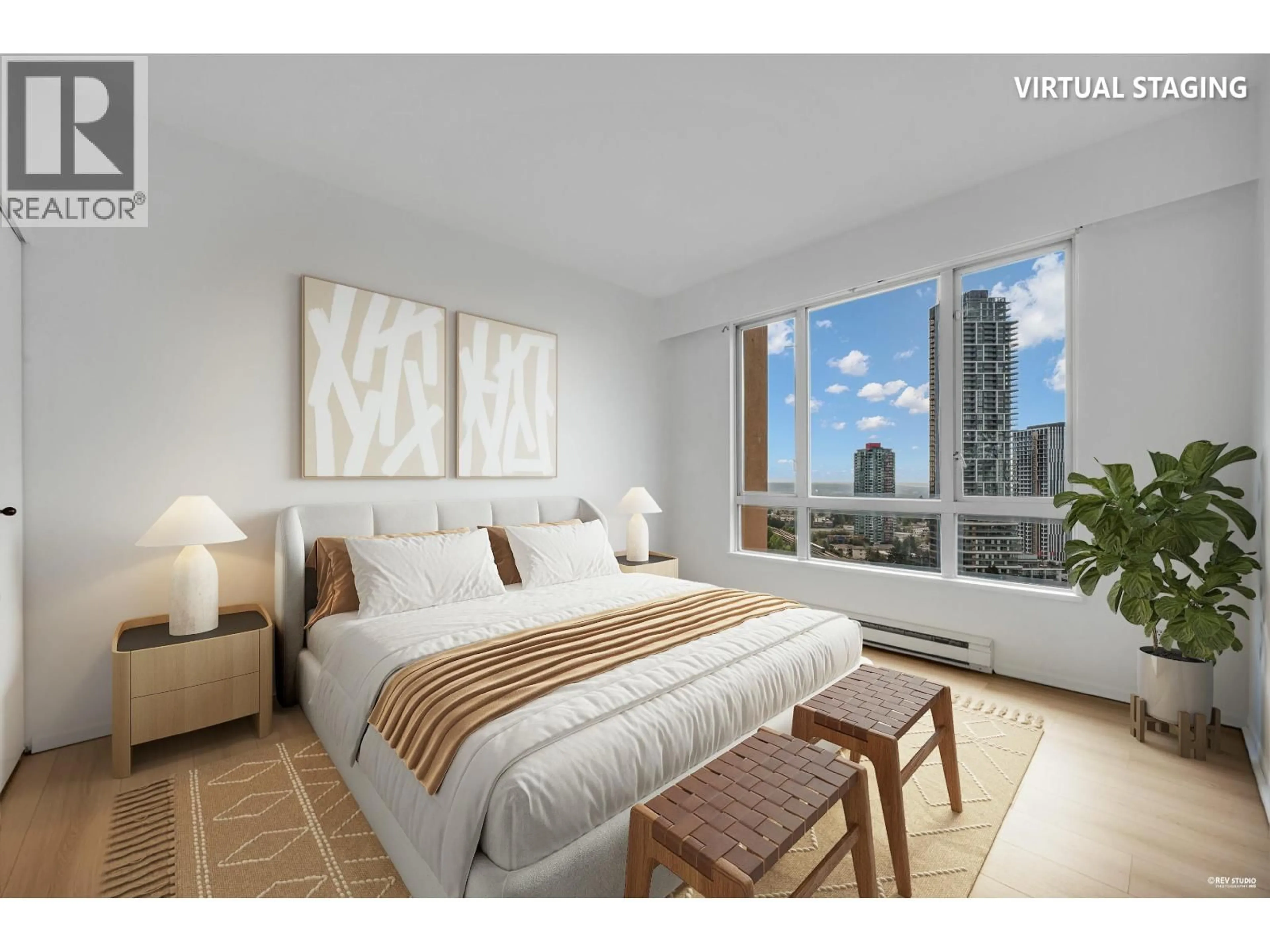 Bedroom with bed, unknown for 2104 - 6220 MCKAY AVENUE, Burnaby British Columbia V5H4M8