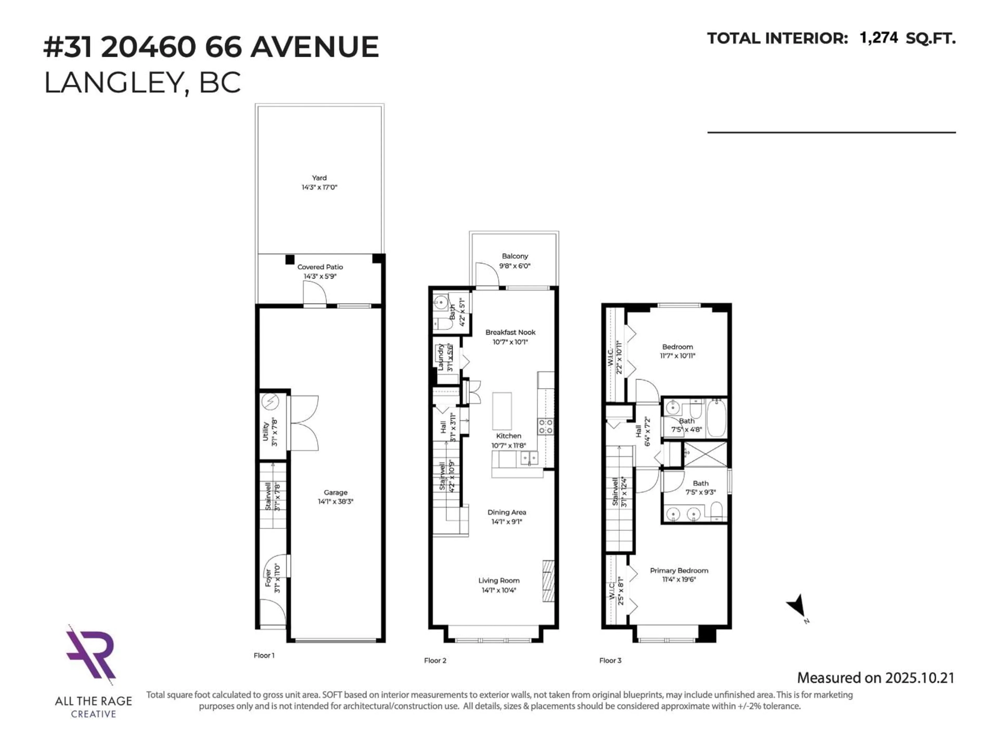 Floor plan for 31 - 20460 66, Langley British Columbia V2Y3B6