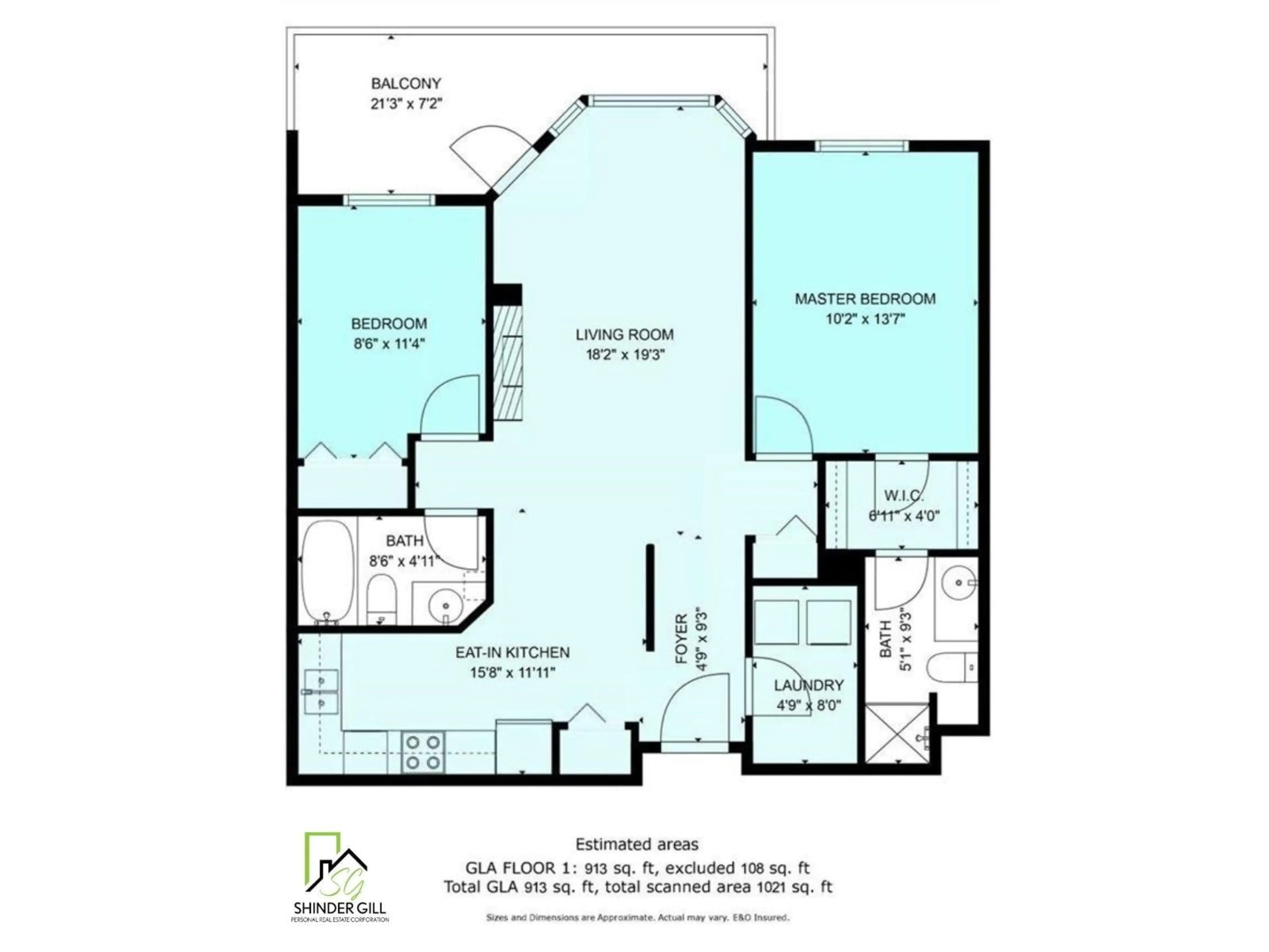 Floor plan for 409 - 2958 TRETHEWEY, Abbotsford British Columbia V2T6P6