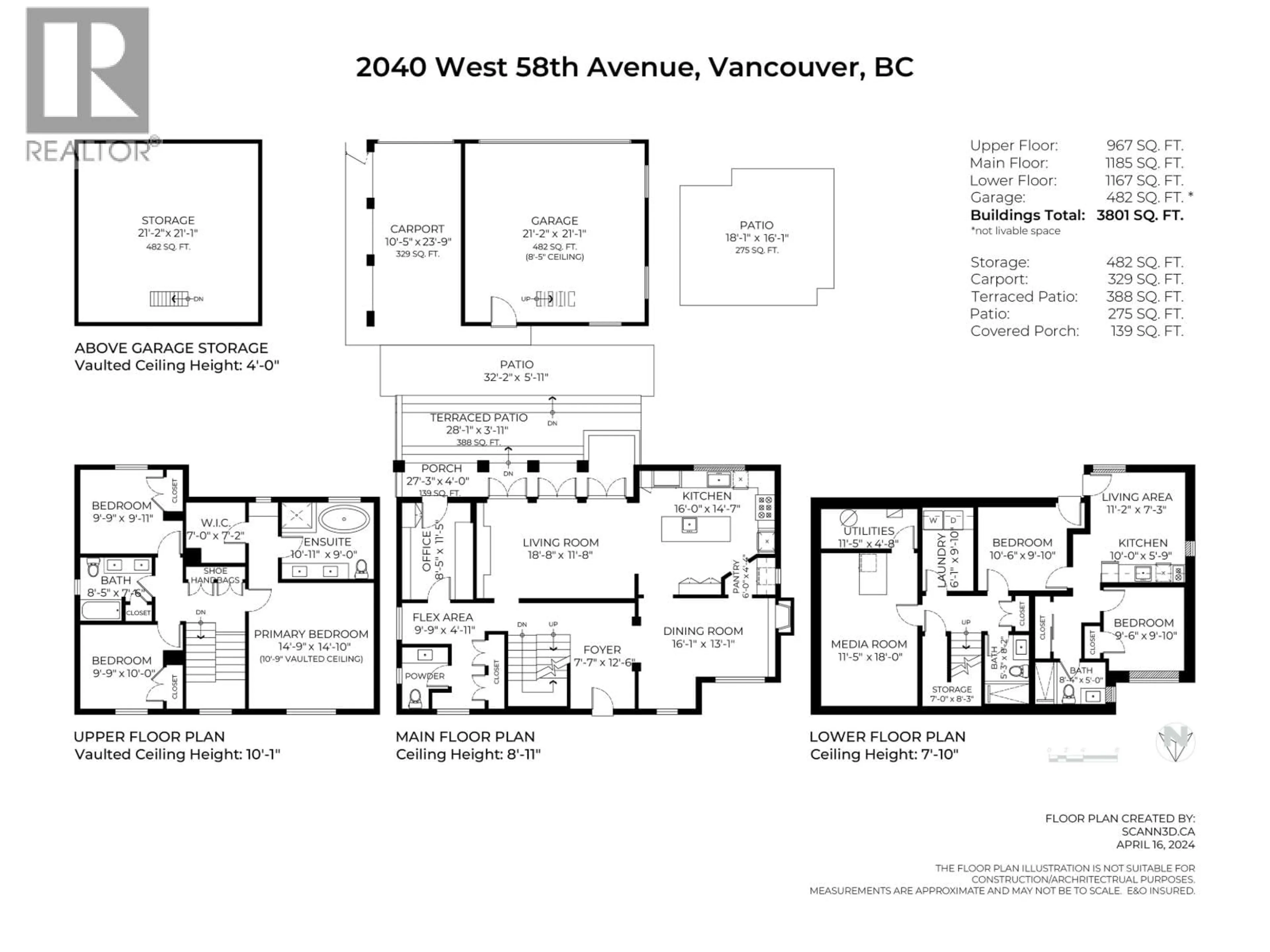 Floor plan for 2040 58TH AVENUE, Vancouver British Columbia V6P1X4