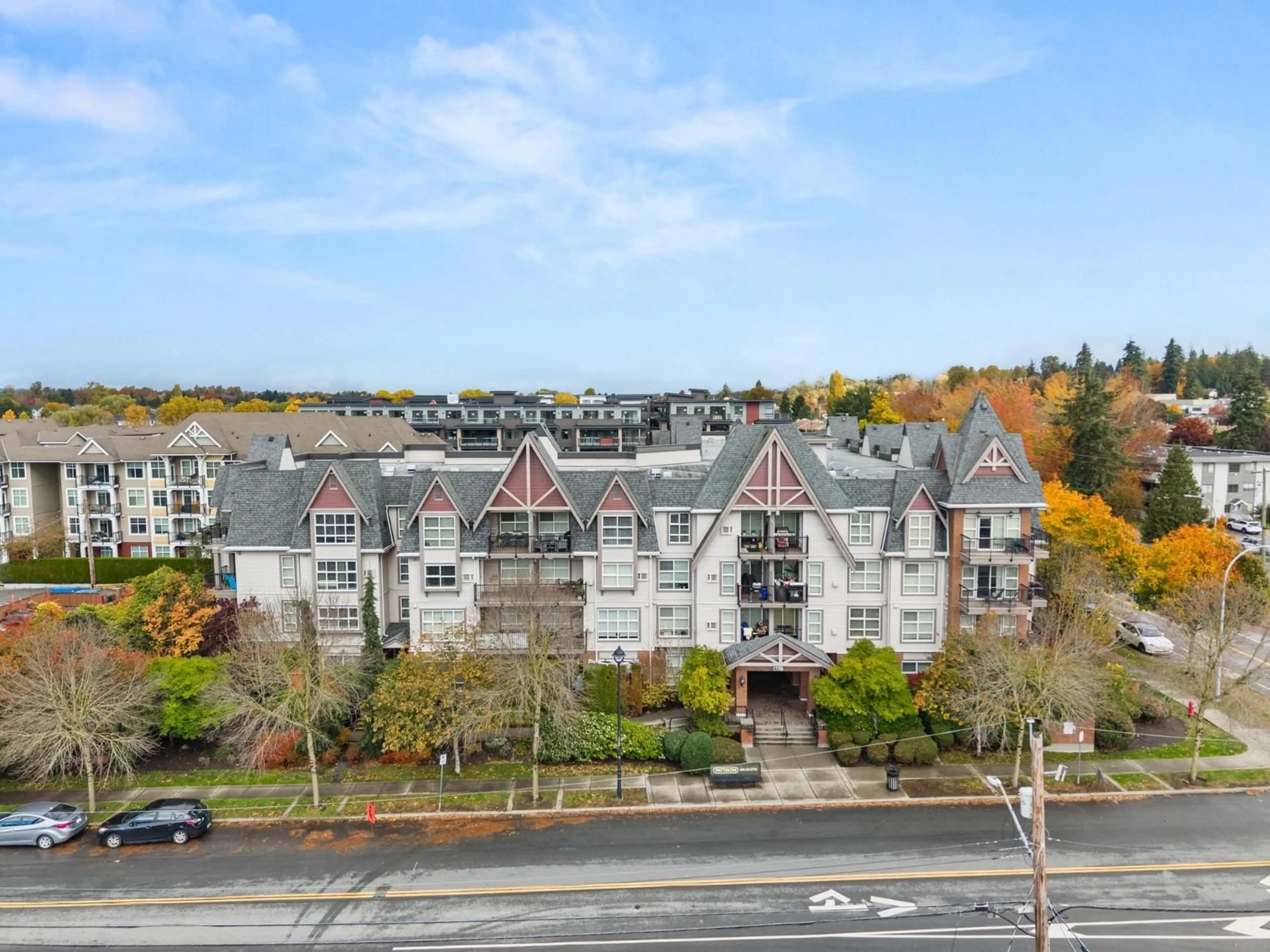 A pic from outside/outdoor area/front of a property/back of a property/a pic from drone, unknown for 423 - 17769 57, Surrey British Columbia V3S1H1