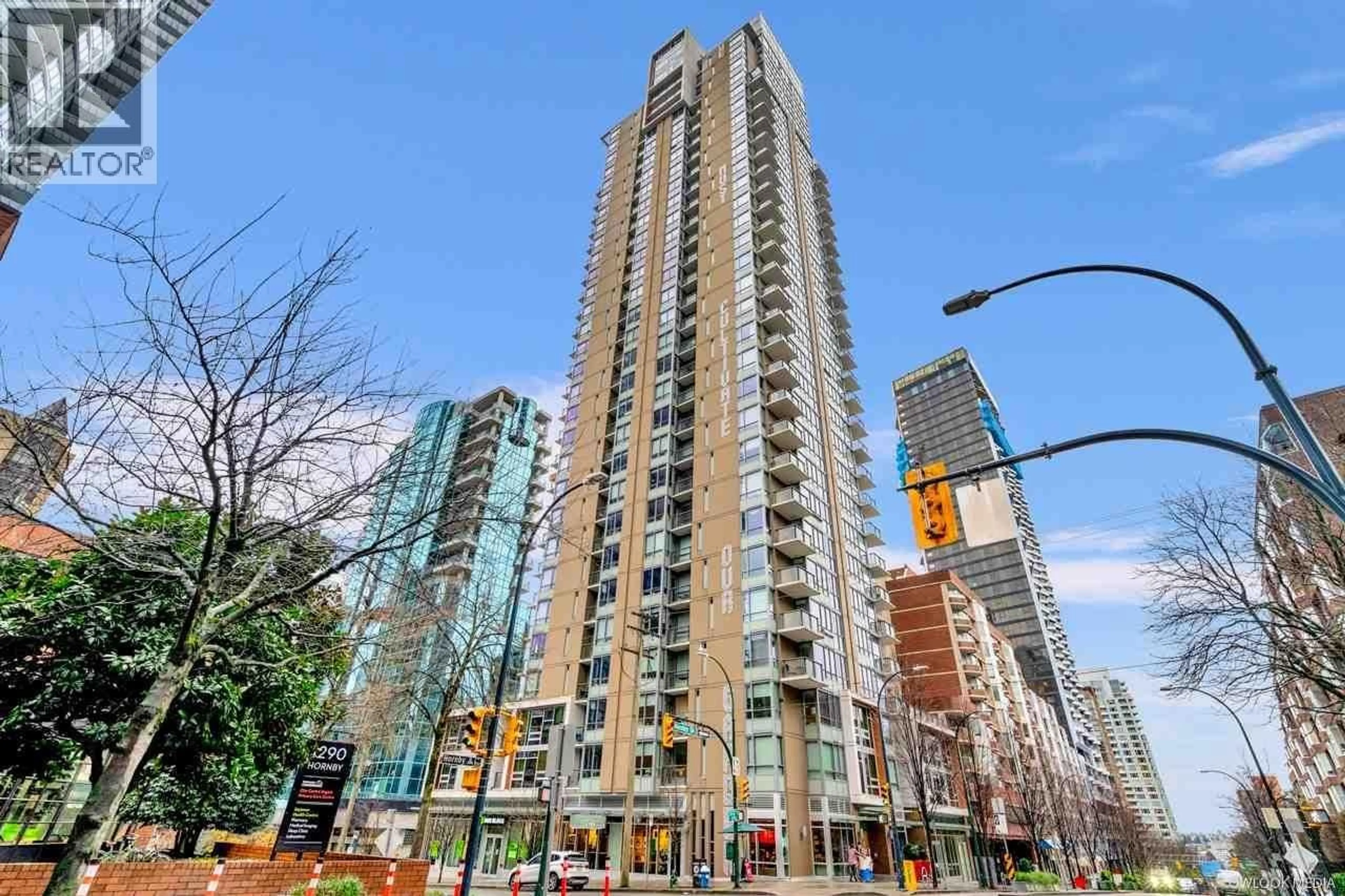 Patio, city buildings view from balcony for 1703 - 1308 HORNBY STREET, Vancouver British Columbia V6Z0C5