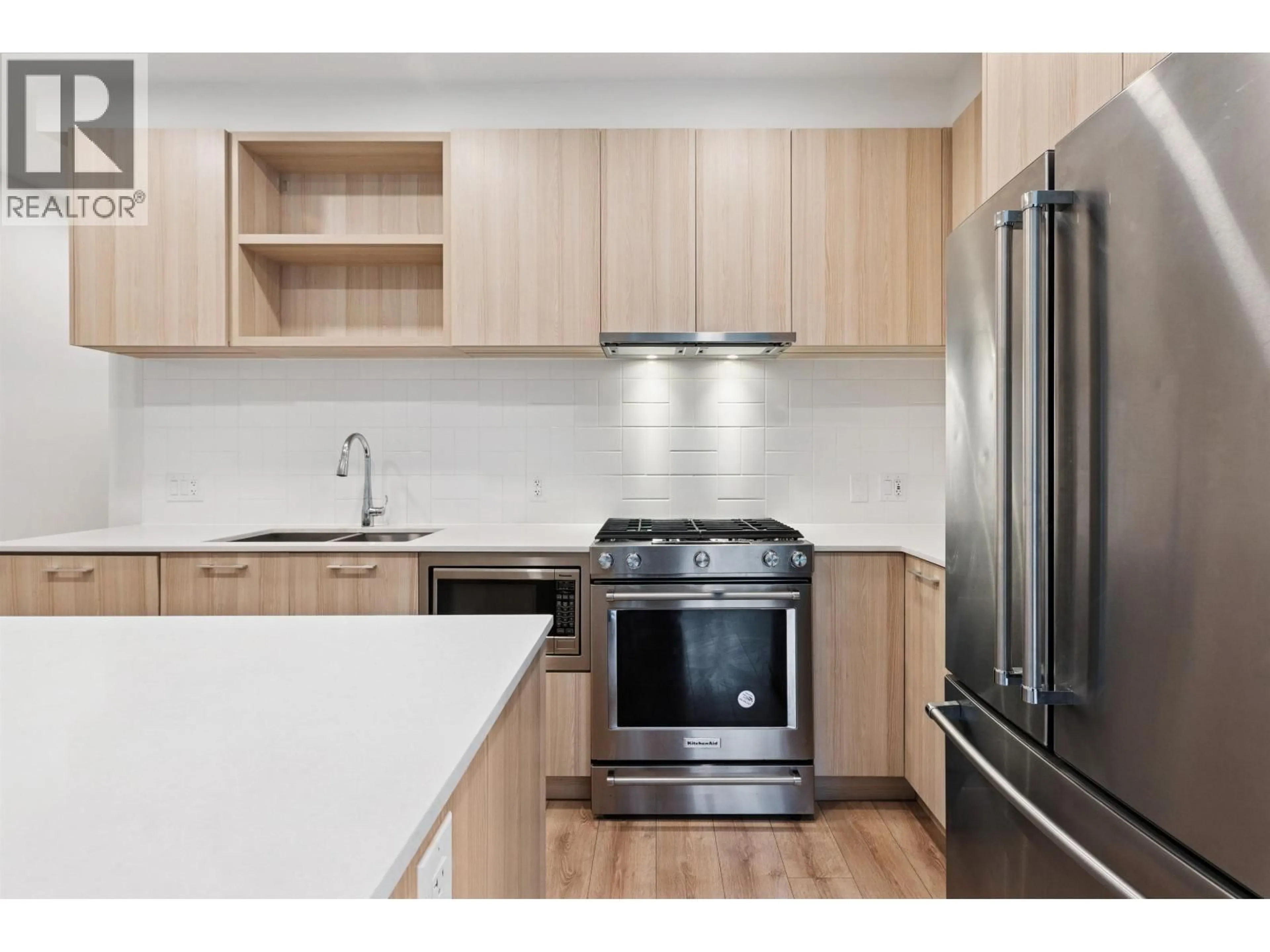 Standard kitchen, wood/laminate floor for 308 - 741 ANSKAR COURT, Coquitlam British Columbia V3J0N3