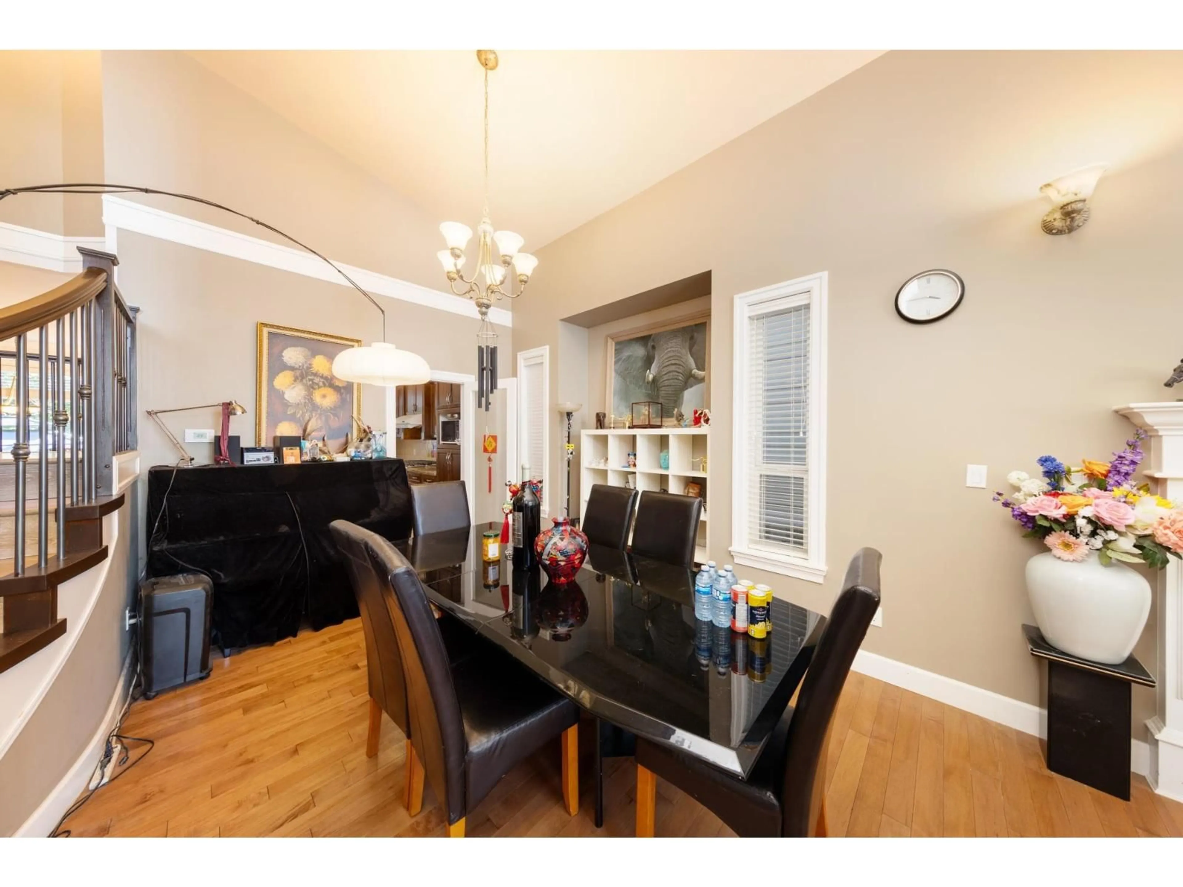 Dining room, wood/laminate floor for 9 - 3502 150A, Surrey British Columbia V3Z4R2