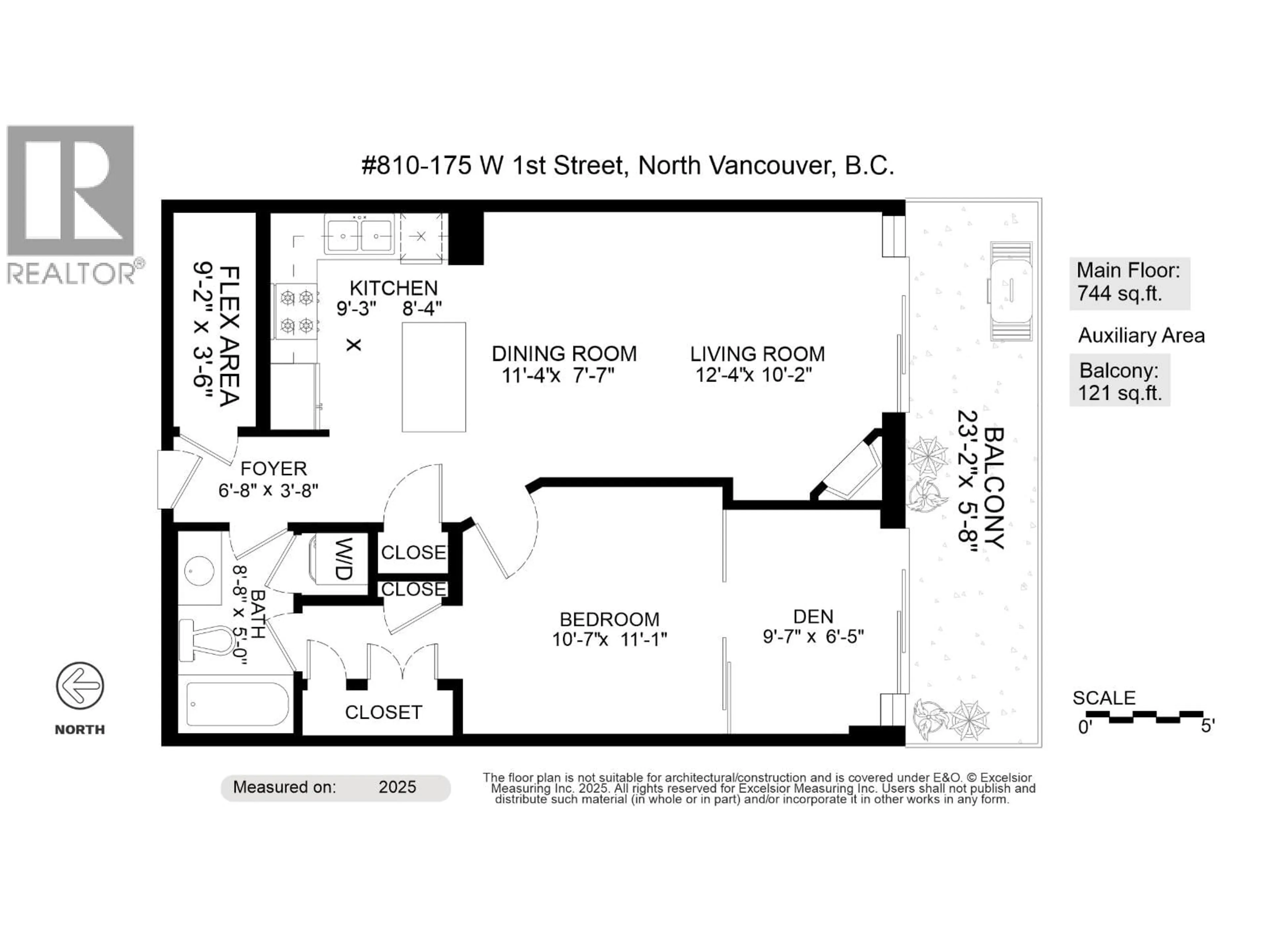 Floor plan for 810 - 175 1ST STREET, North Vancouver British Columbia V7M3N9